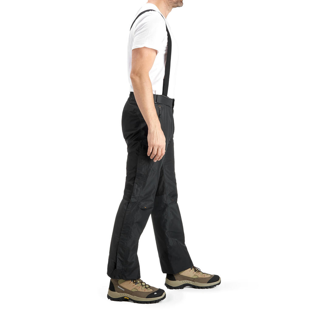 Regenhose Bergwandern MH500 wasserdicht Herren schwarz
