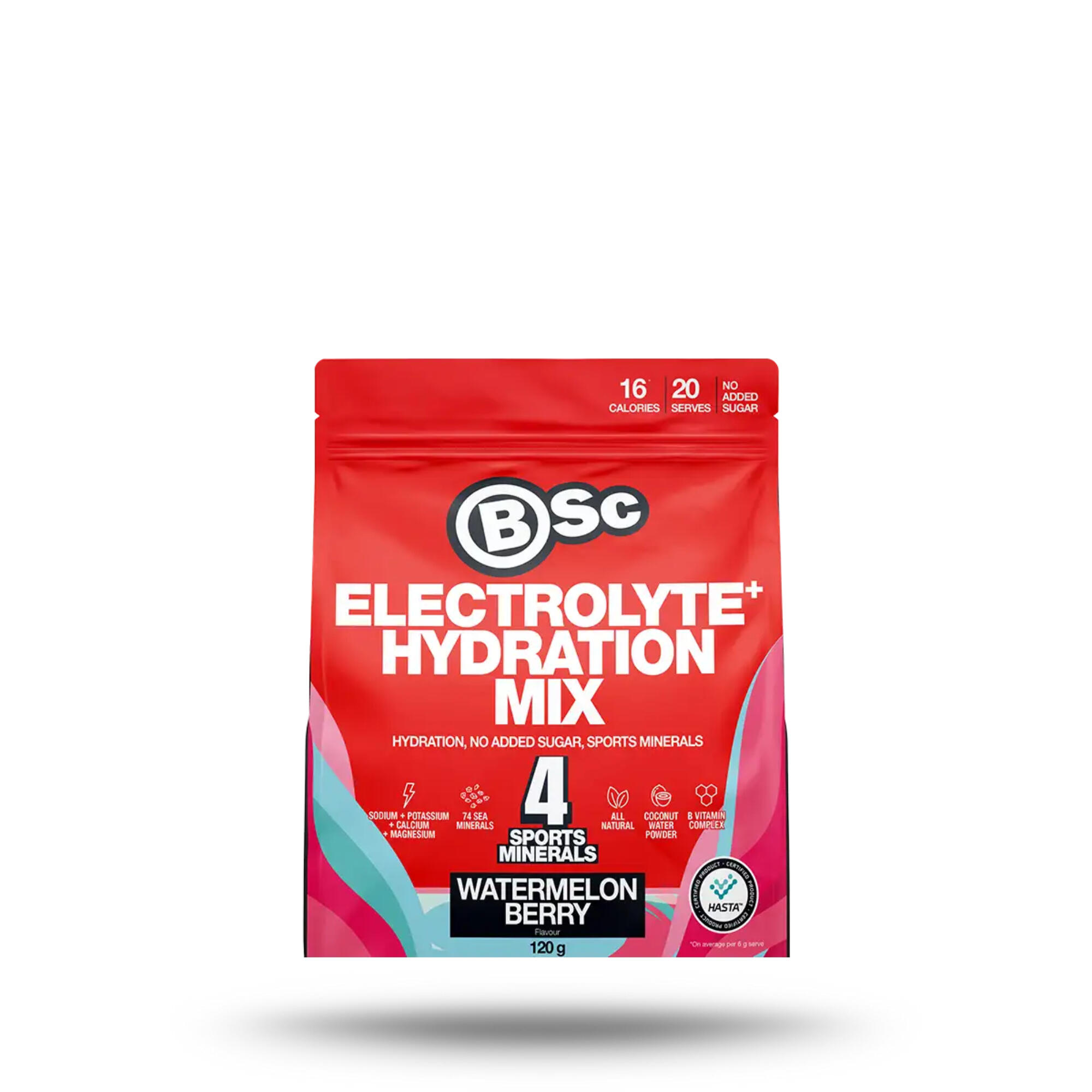 BSc Electrolyte+ Hydration Mix 120g Watermelon Berry