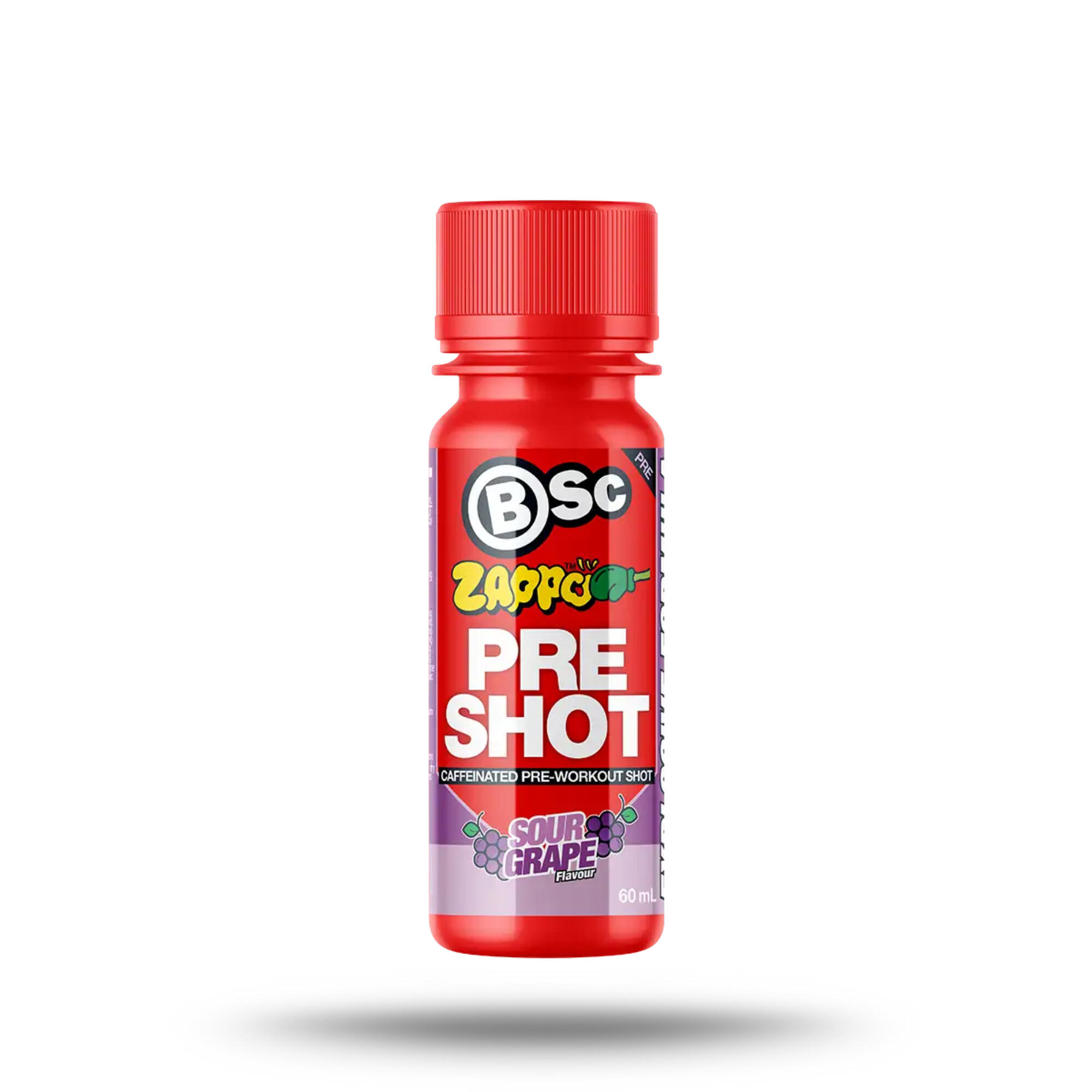 BSc Pre-Workout Shot 60ml Zappo Sour Grape