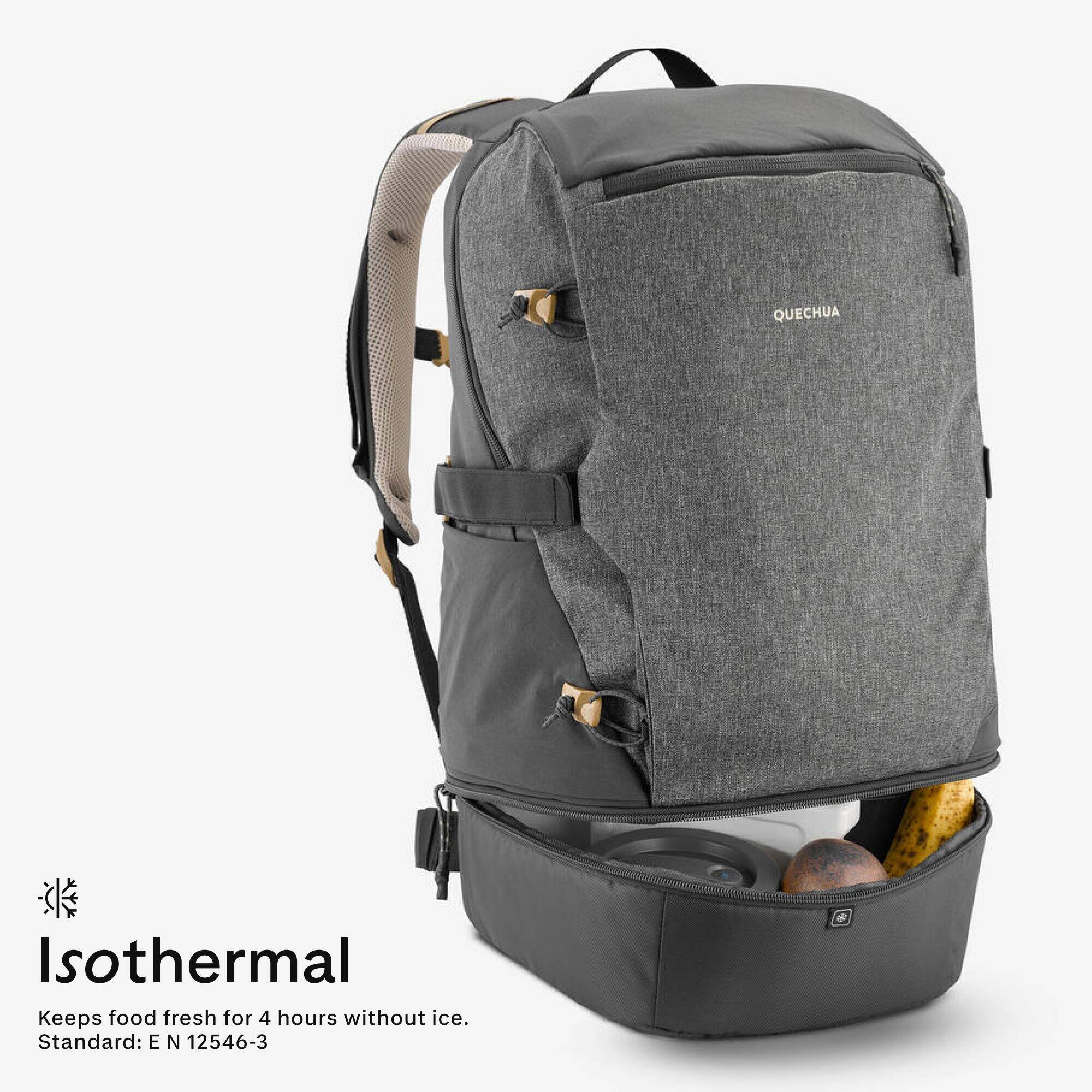 Arpenaz 500 30L insulated hiking backpack - Ice grey -  4