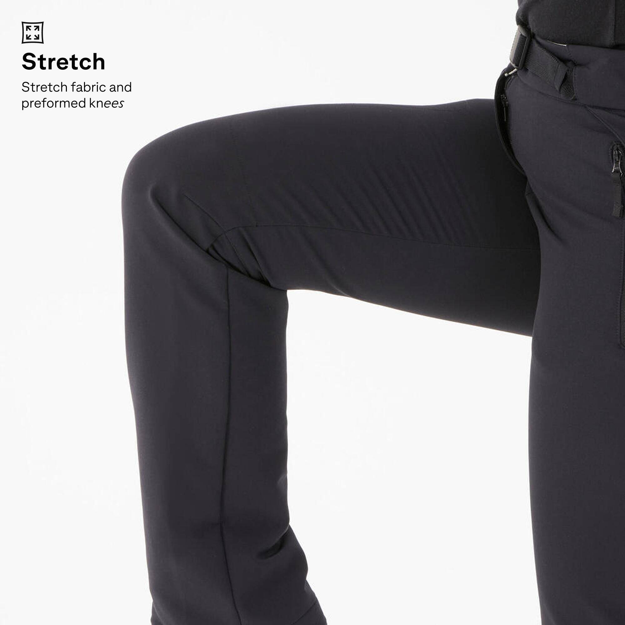 Women’s warm and water-repellent hiking trousers, SH500 - Black -  5