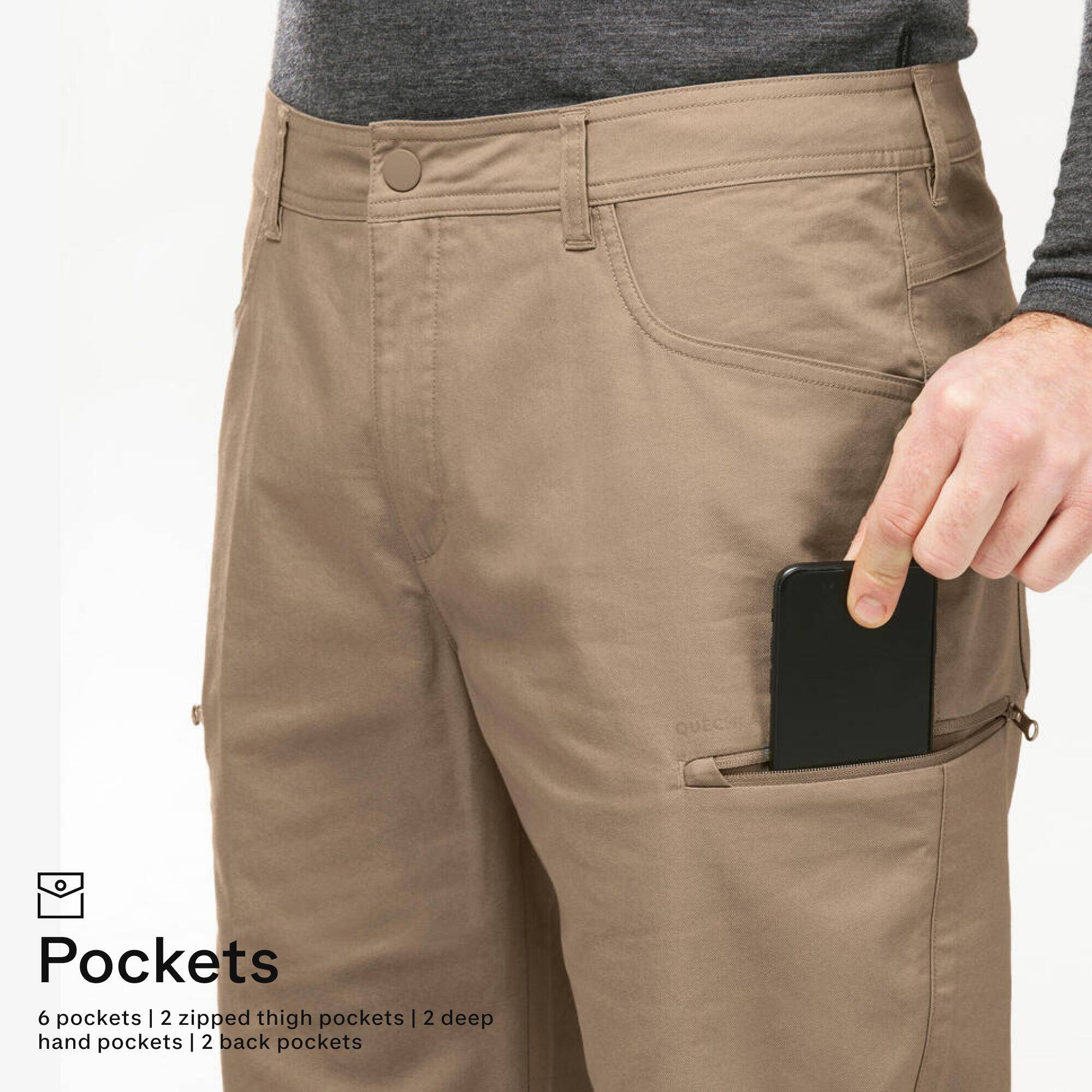 Men Light Cargo Pant Light Brown - NH500 -  4