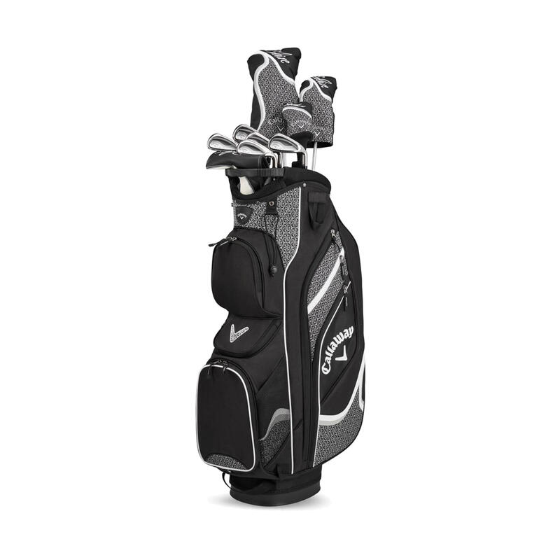 Set 9 crose de golf - husă Grafit Solaire Dreptaci Damă