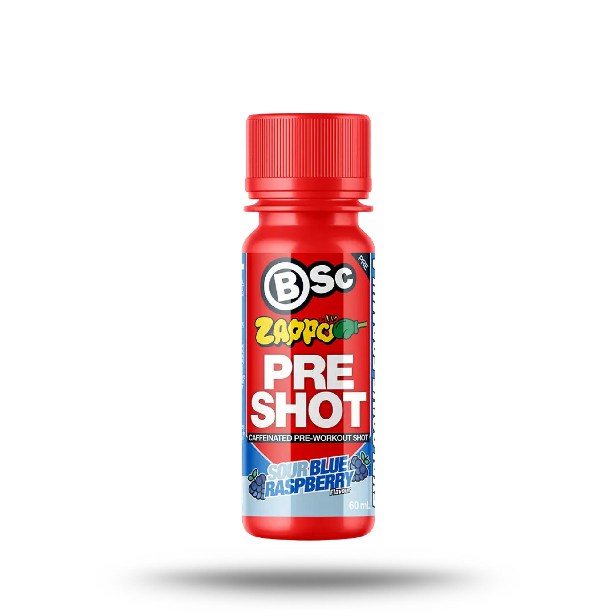 BSc Pre-Workout Shot 60ml Zappo Sour Blue Raspberry