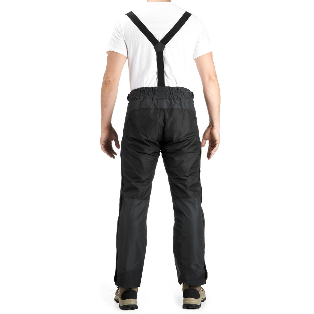 Regenhose Bergwandern MH500 wasserdicht Herren schwarz