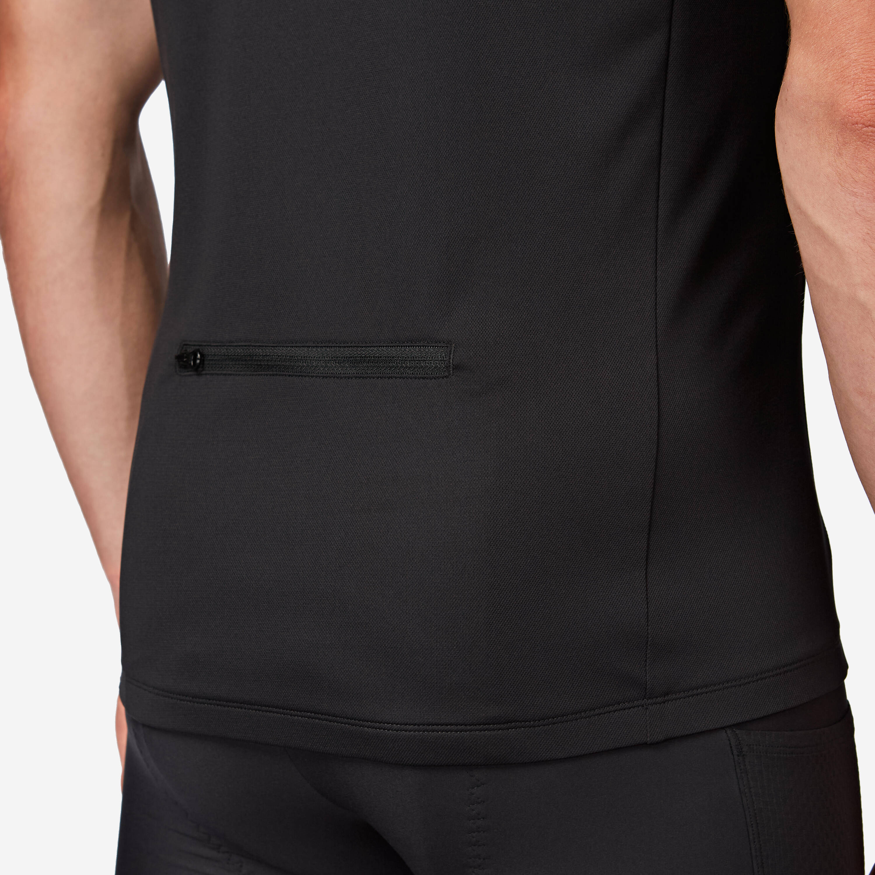 Men's Road Cycling  Summer Jersey Essential - Black -  3