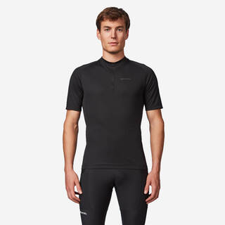 Men's Road Cycling  Summer Jersey Essential - Black
