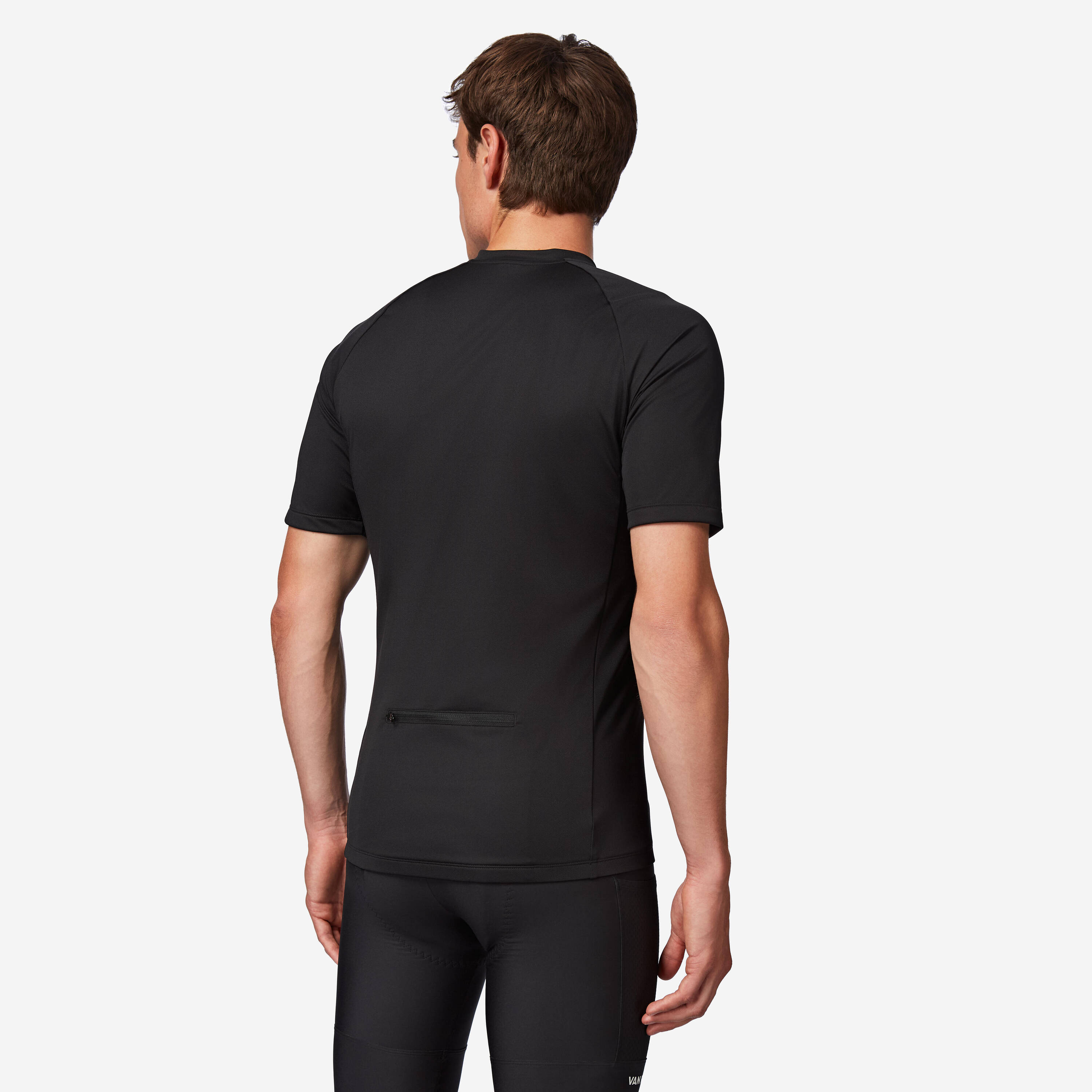 Men's Road Cycling  Summer Jersey Essential - Black -  2