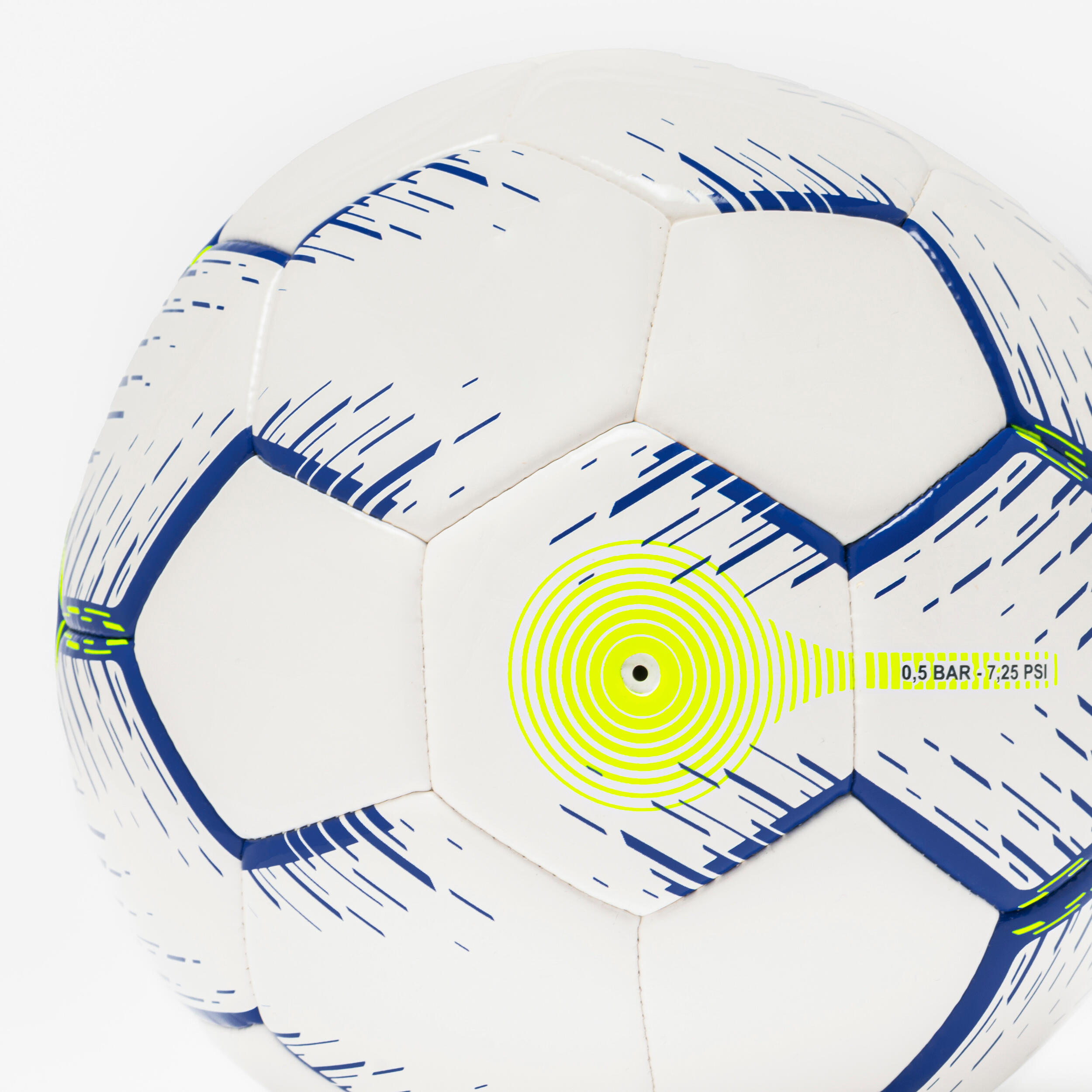 Hybrid-Futsal-Ball Grösse 3, Weiss Blau Neongelb 3/3