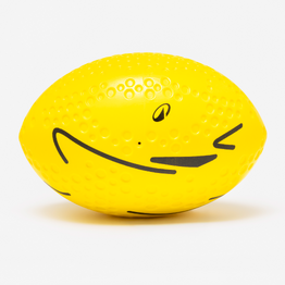 Ballon de rugby initiation mousse taille 3, jaune