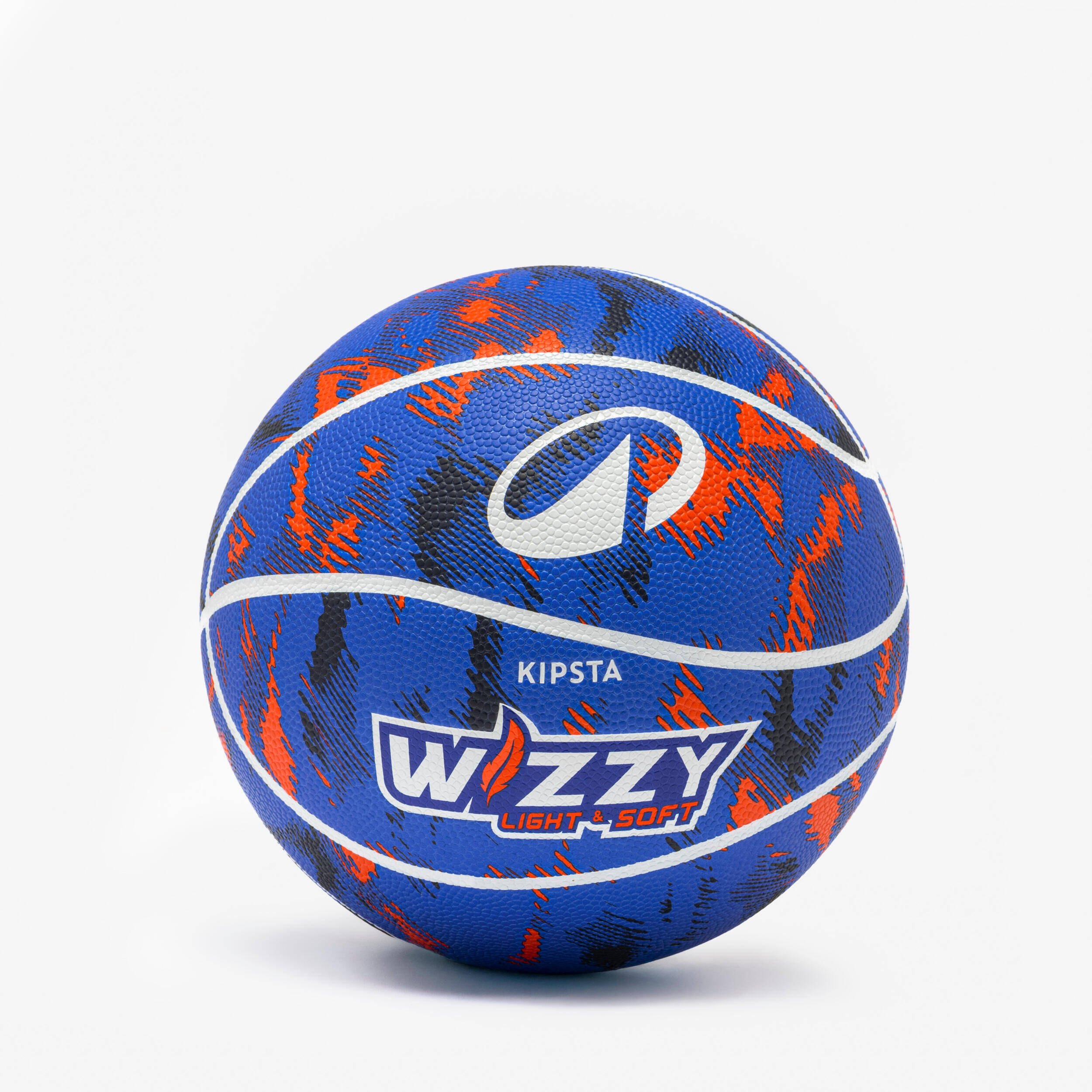 Kids' Size 4 Basketball K500 - Blue/Orange -  1