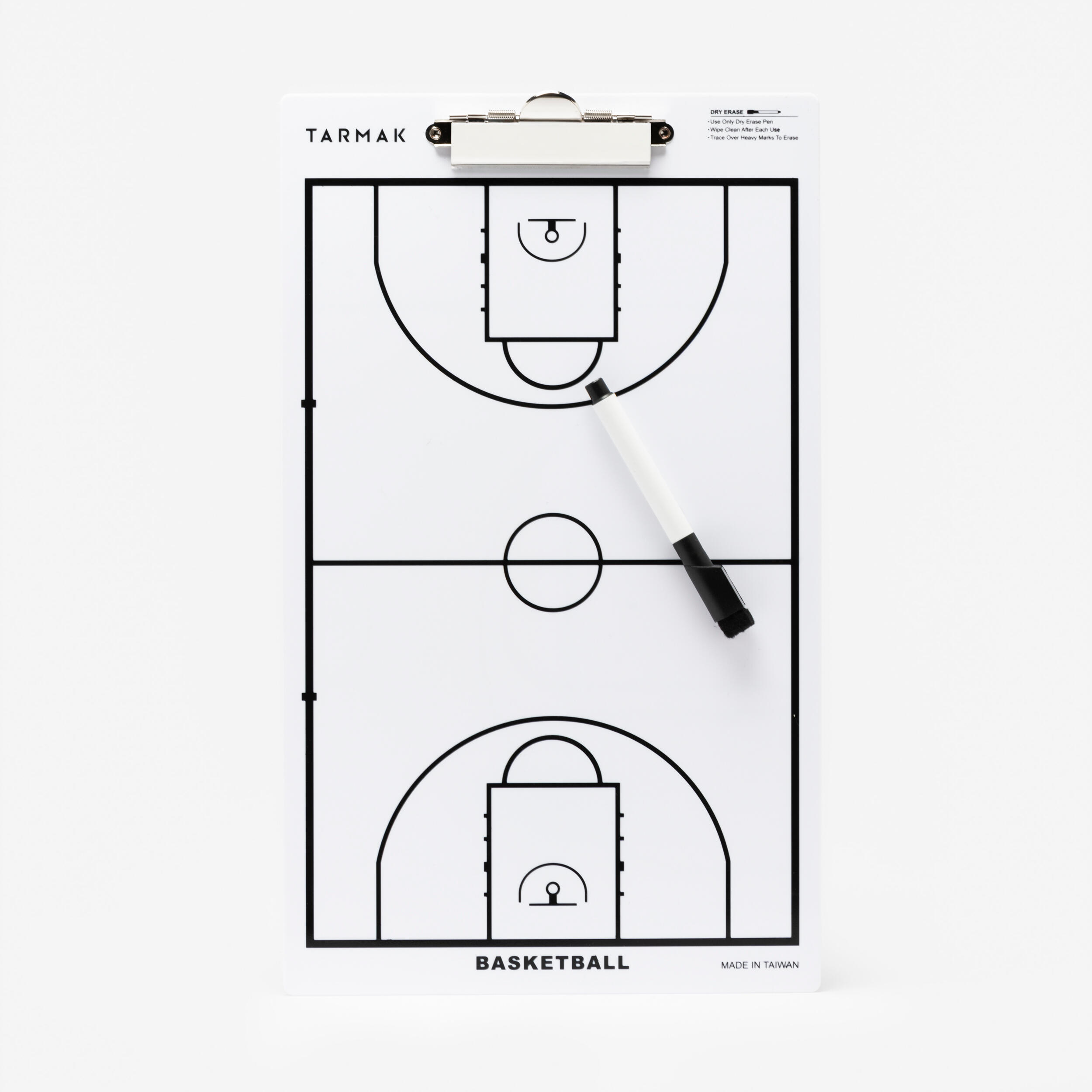 Pizarra de entrenador de baloncesto Tarmak con rotulador borrable 3/3