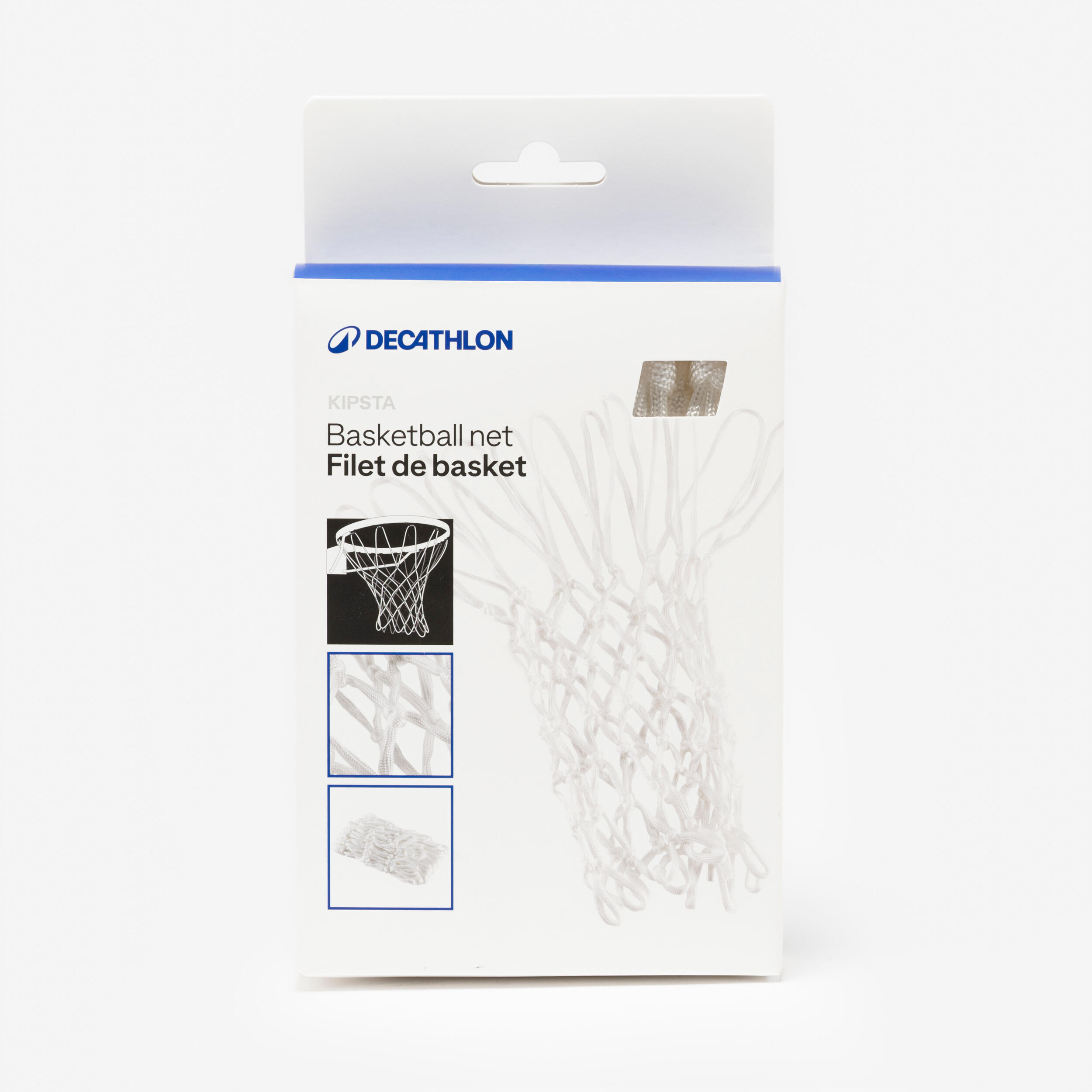 TARMAK Basketbalová sieť 6 mm biela na kôš/ dosku. Odolná proti nepriaznivému počasiu. UNI