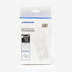 Filet de basket 6mm blanc pour panier ou panneau. Résistant aux intempéries.