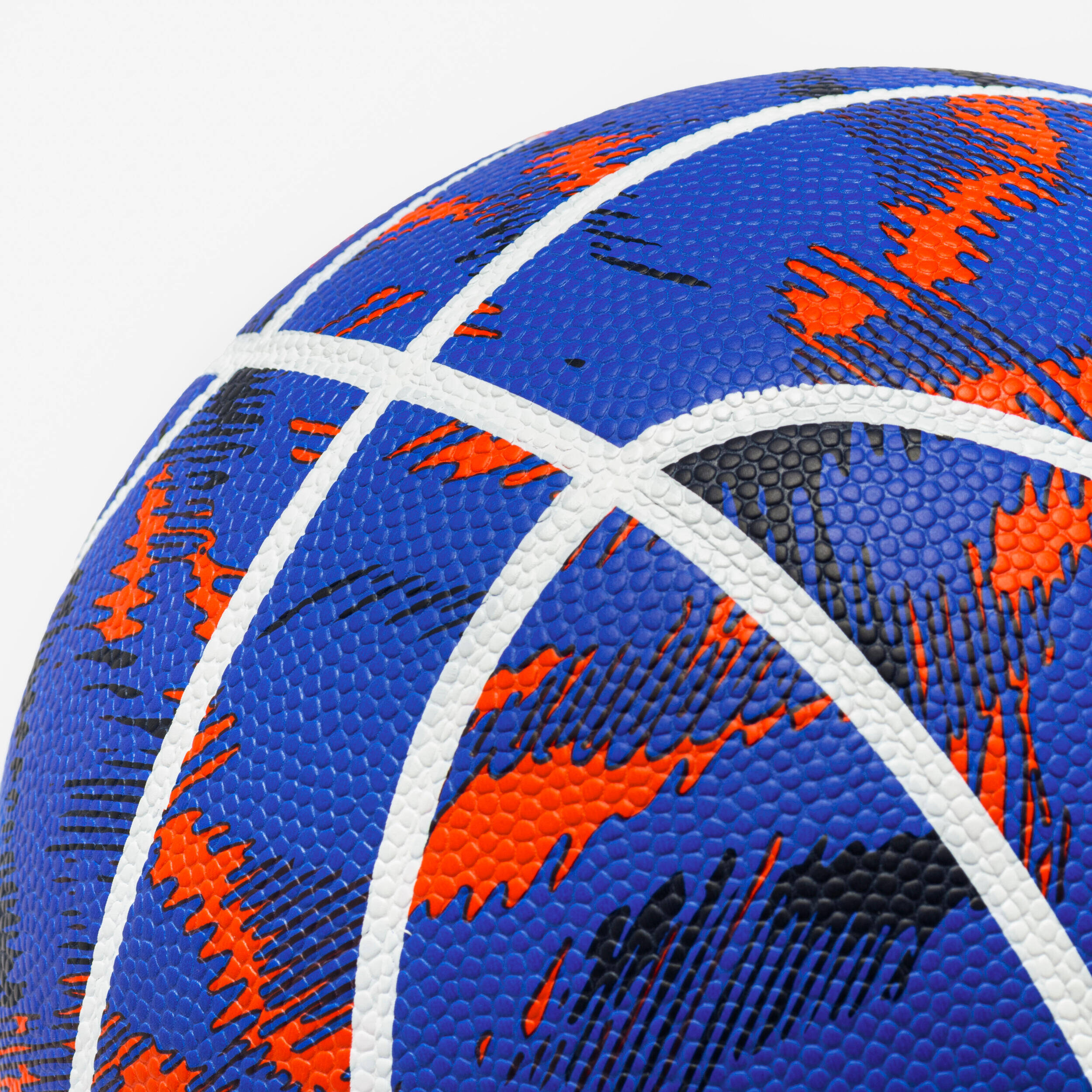 Kids' Size 4 Basketball K500 - Blue/Orange -  5