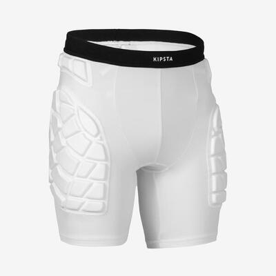 Sotto-pantaloncini di protezione pallamano adulto 500P bianchi