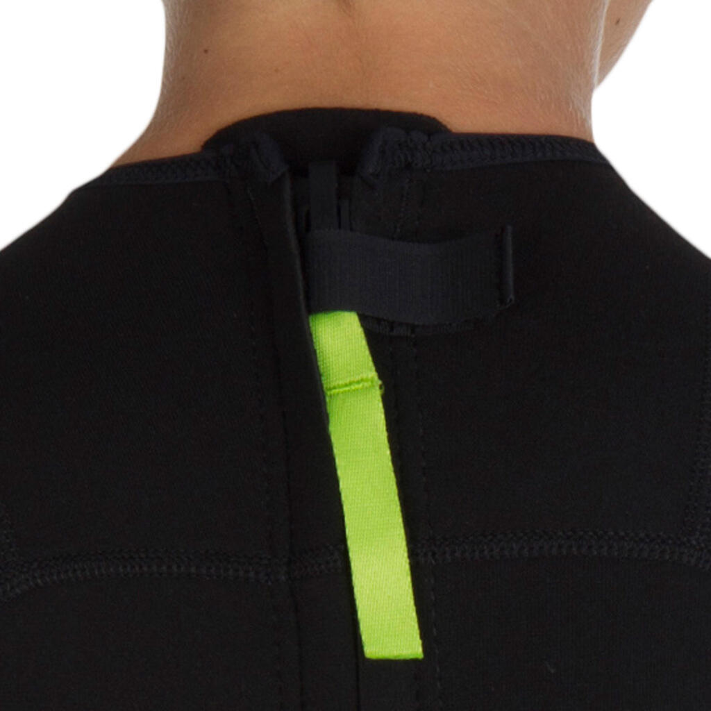 Neoprenanzug Shorty Surfen 100 Kinder grün