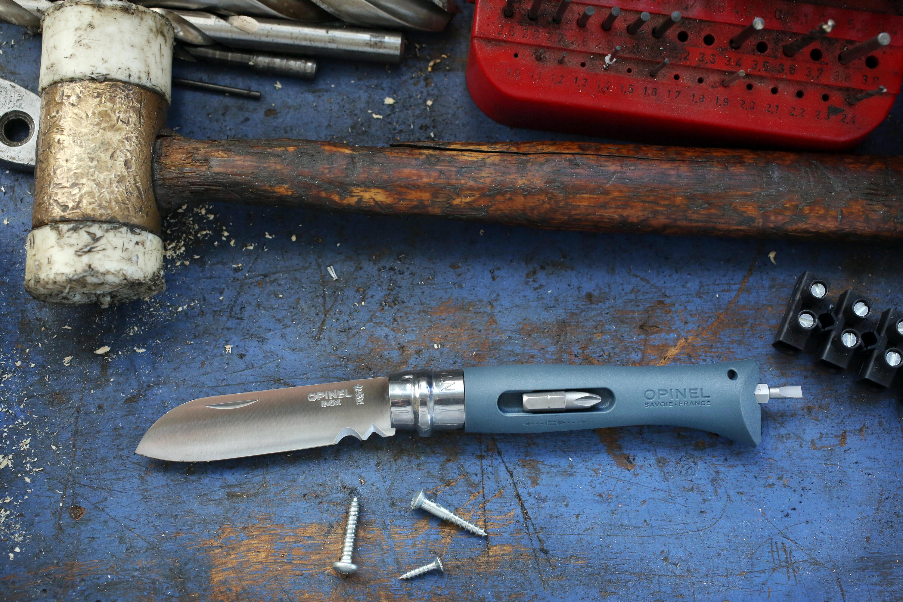 Coltello serramanico caccia OPINEL BRICOLAGE n° 9 inox 8 cm 9/16