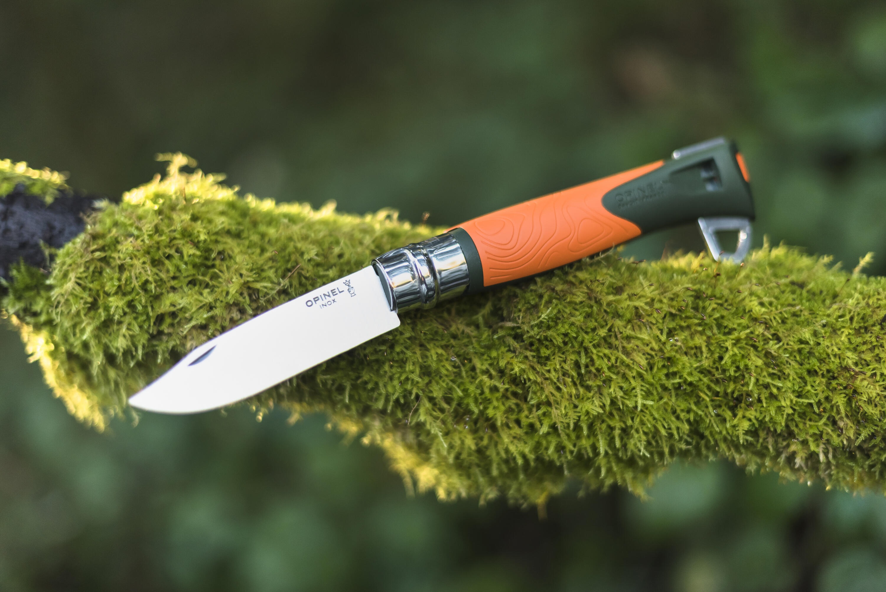 Couteau pliant 9,5 cm inox Opinel N°12 Explore Tire Tique 5/13