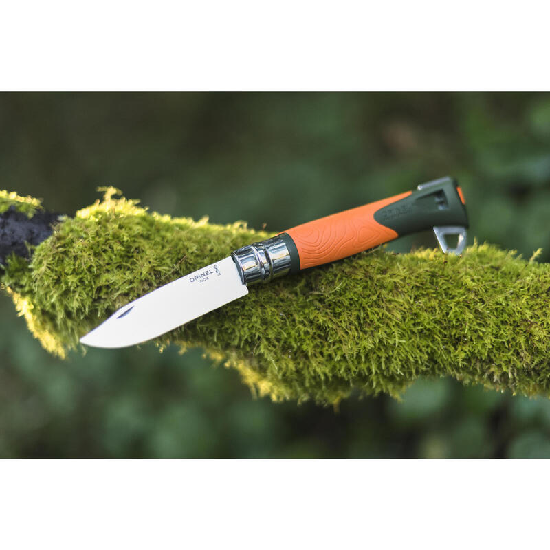 Cuţit pliabil Opinel n°12 Inox pliabil 9,5 cm Explore cu dispozitiv de extragere căpușe