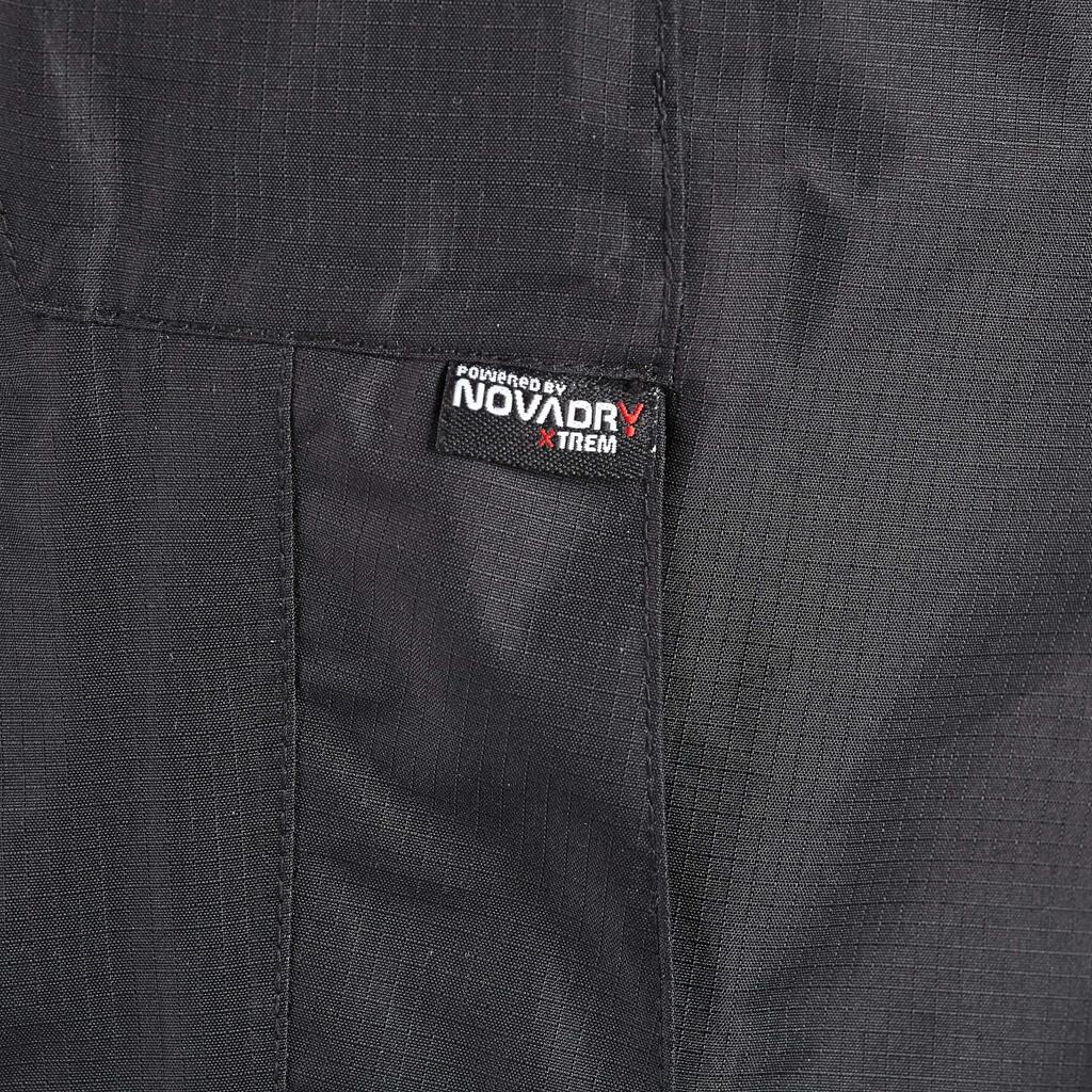 Regenhose Bergwandern MH500 wasserdicht Herren schwarz