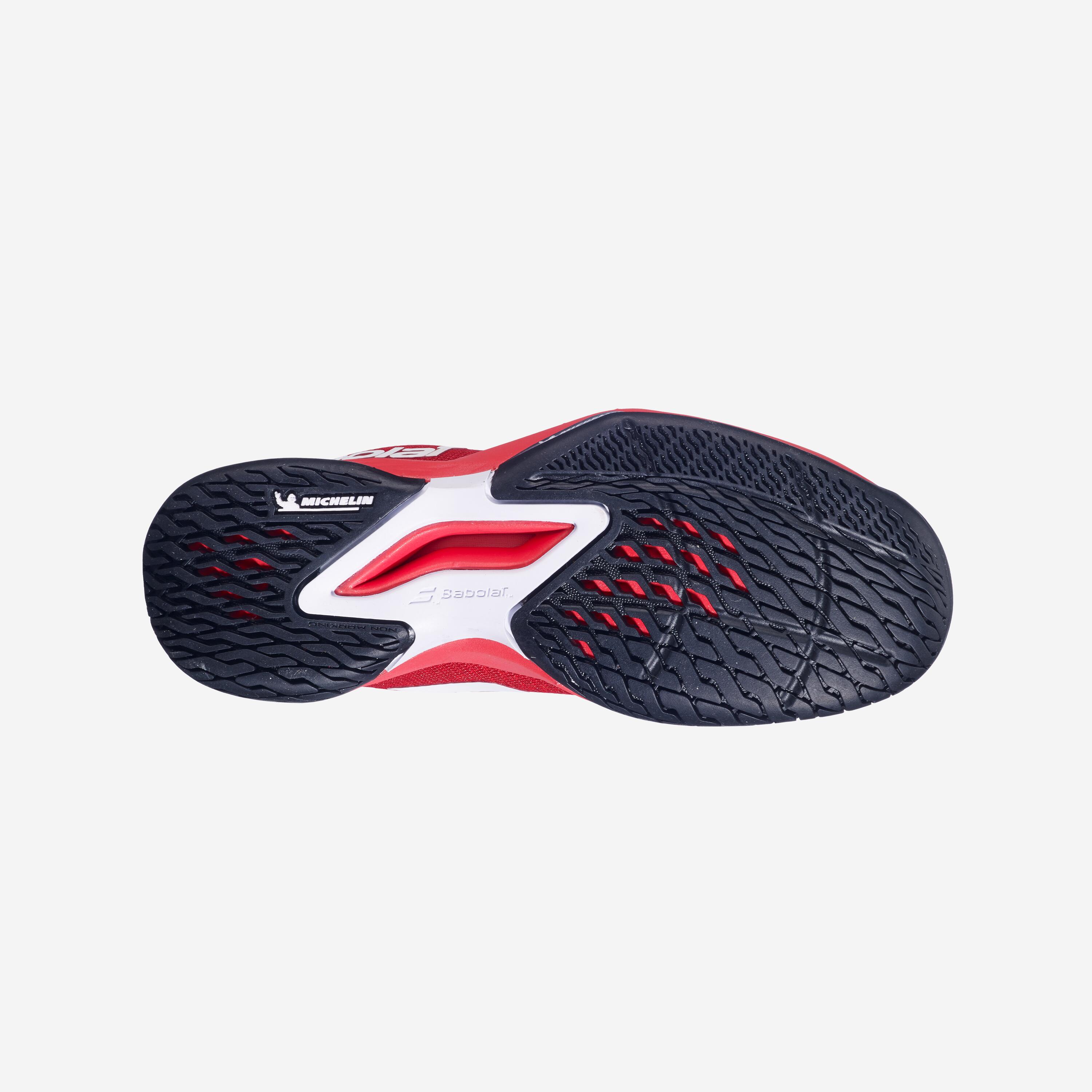 Chaussures de tennis multicourt enfant, Jet Mach 3 Jr rouge 4/5