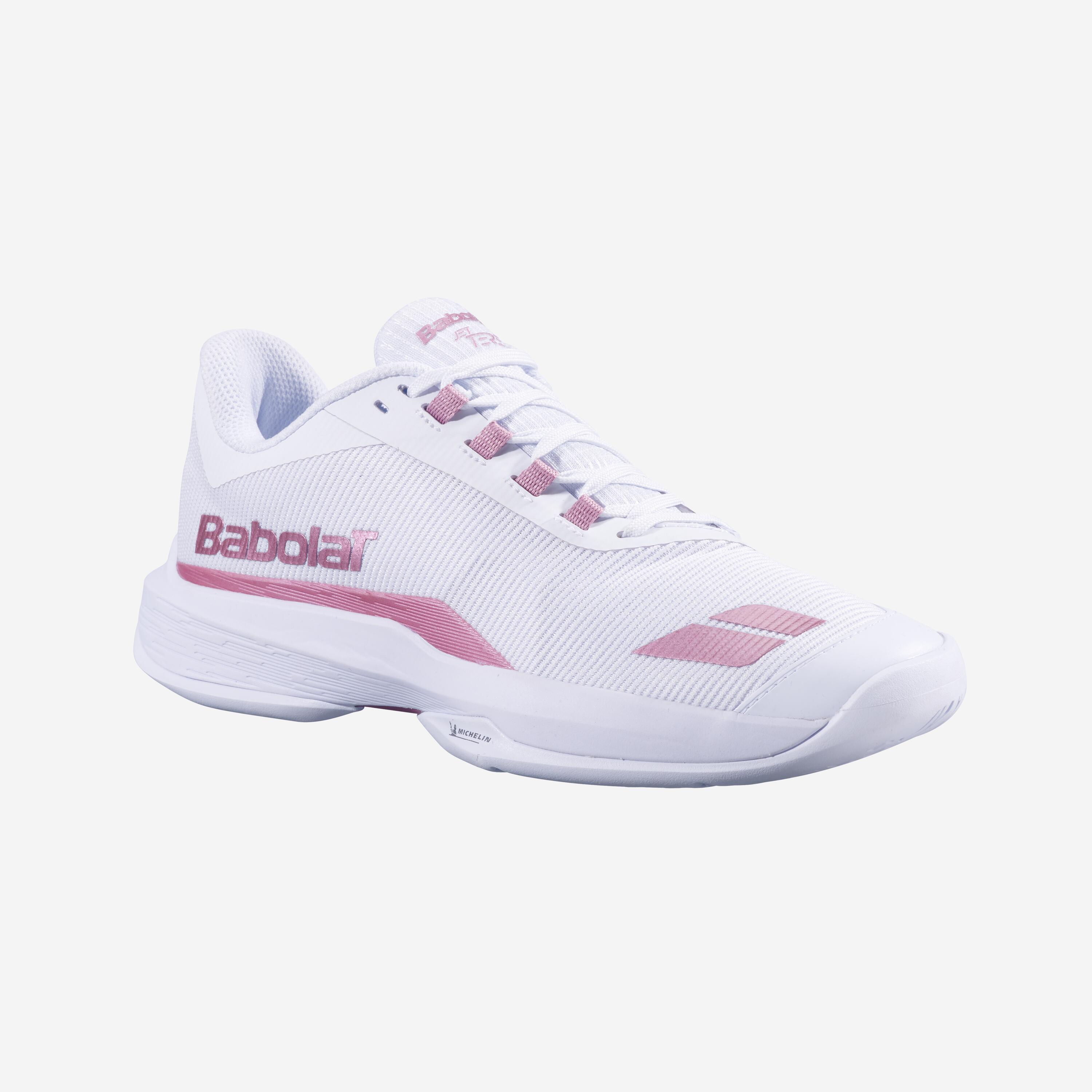 Chaussures de tennis multicourt femme, Jet Tere 2 blanc rose 2/5