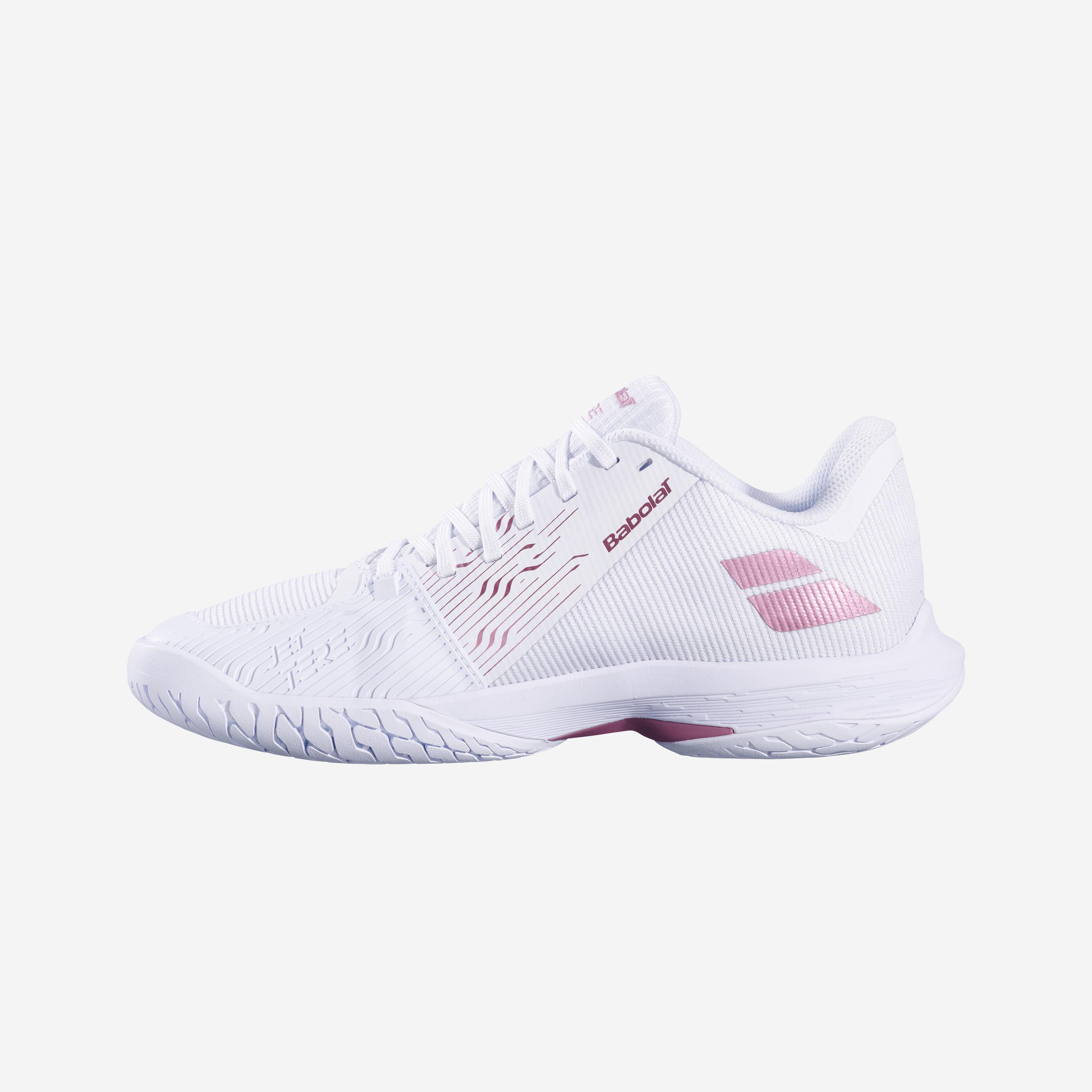 Chaussures de tennis multicourt femme, Jet Tere 2 blanc rose 5/5