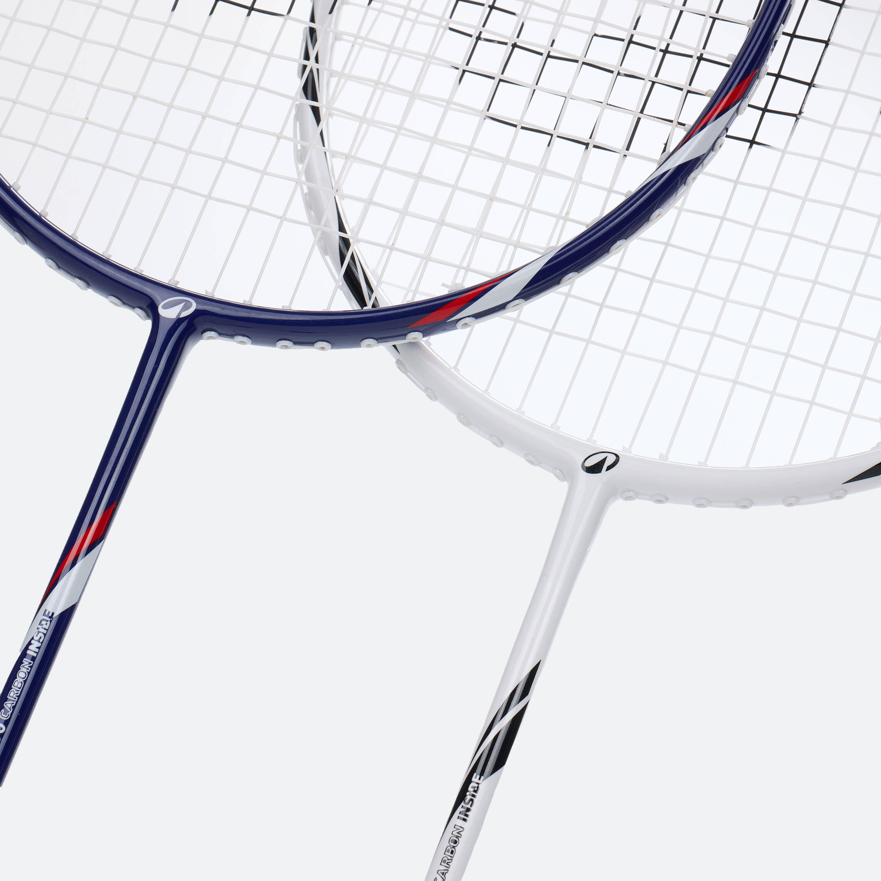 ADULT BADMINTON RACKET BR SENSATION 500 SET WHITE BLUE -  5