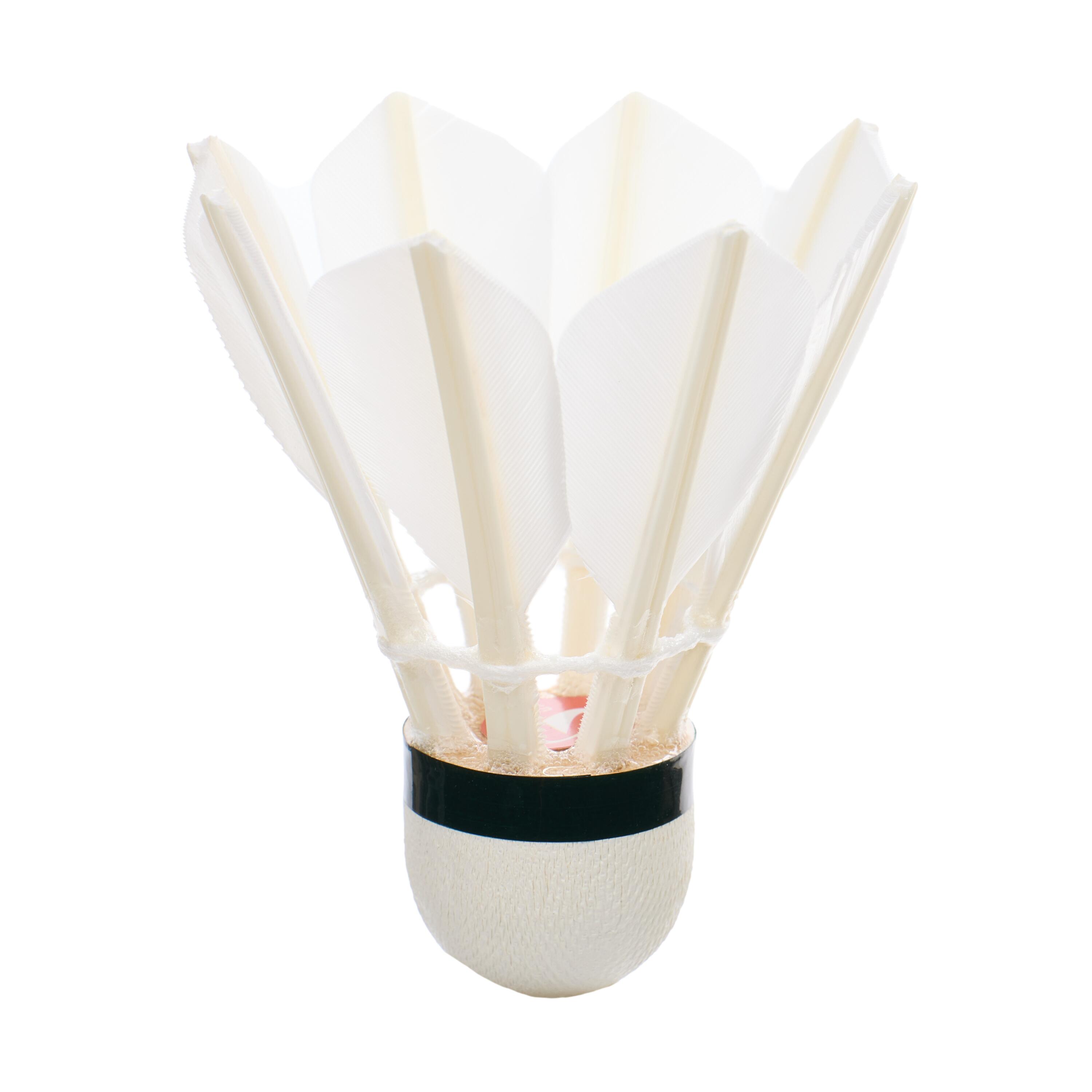 Lot de 12 Volants de Badminton Plumes FSC 50 2/12