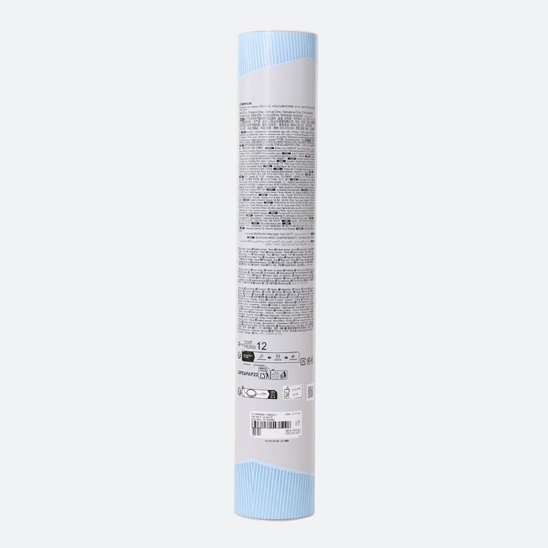 Set de 12 fluturași pentru badminton, cu pene FSC 530 SPEED 77 - Alb
