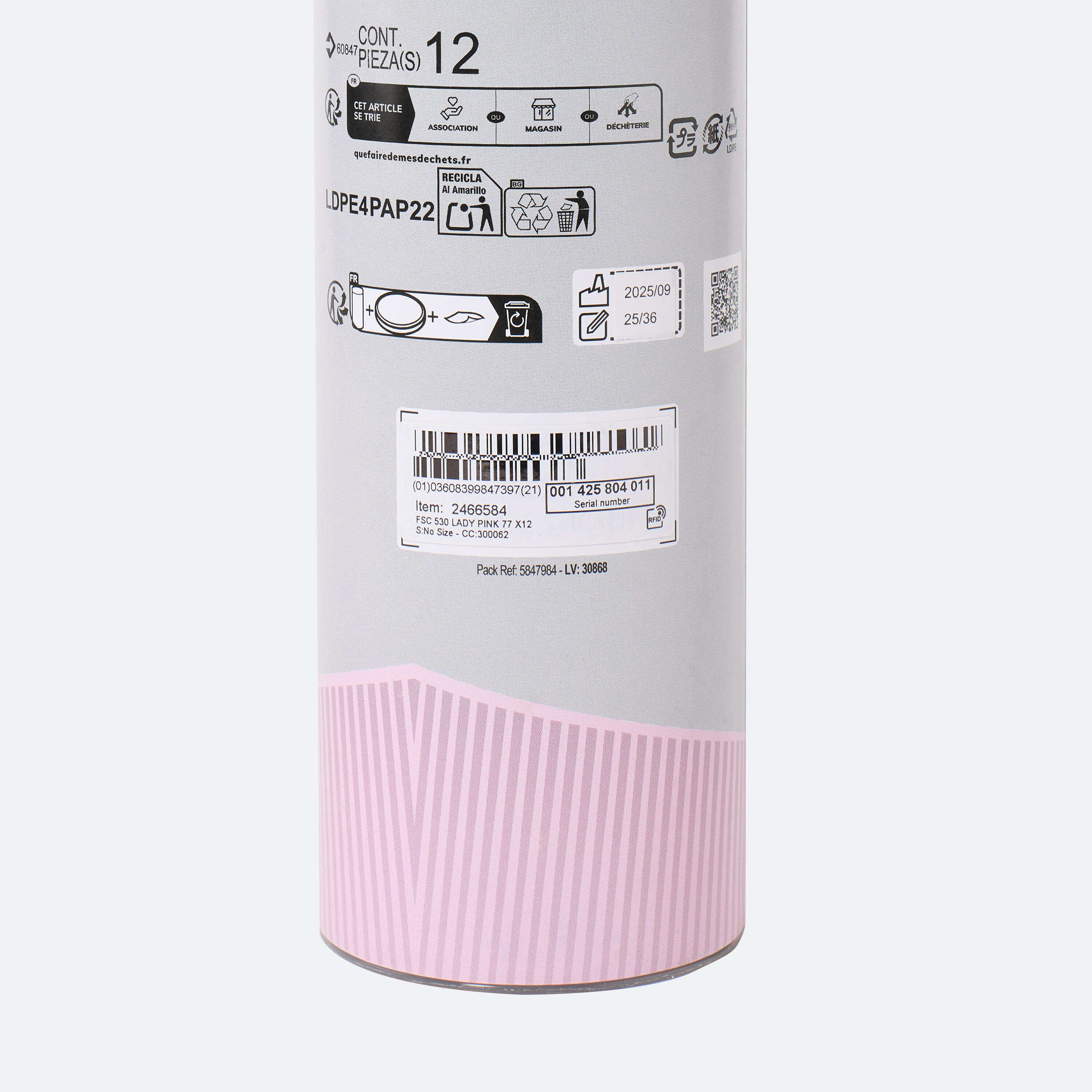 Volant en Plumes FSC 530 Speed 77 x 12 - Rose 11/12