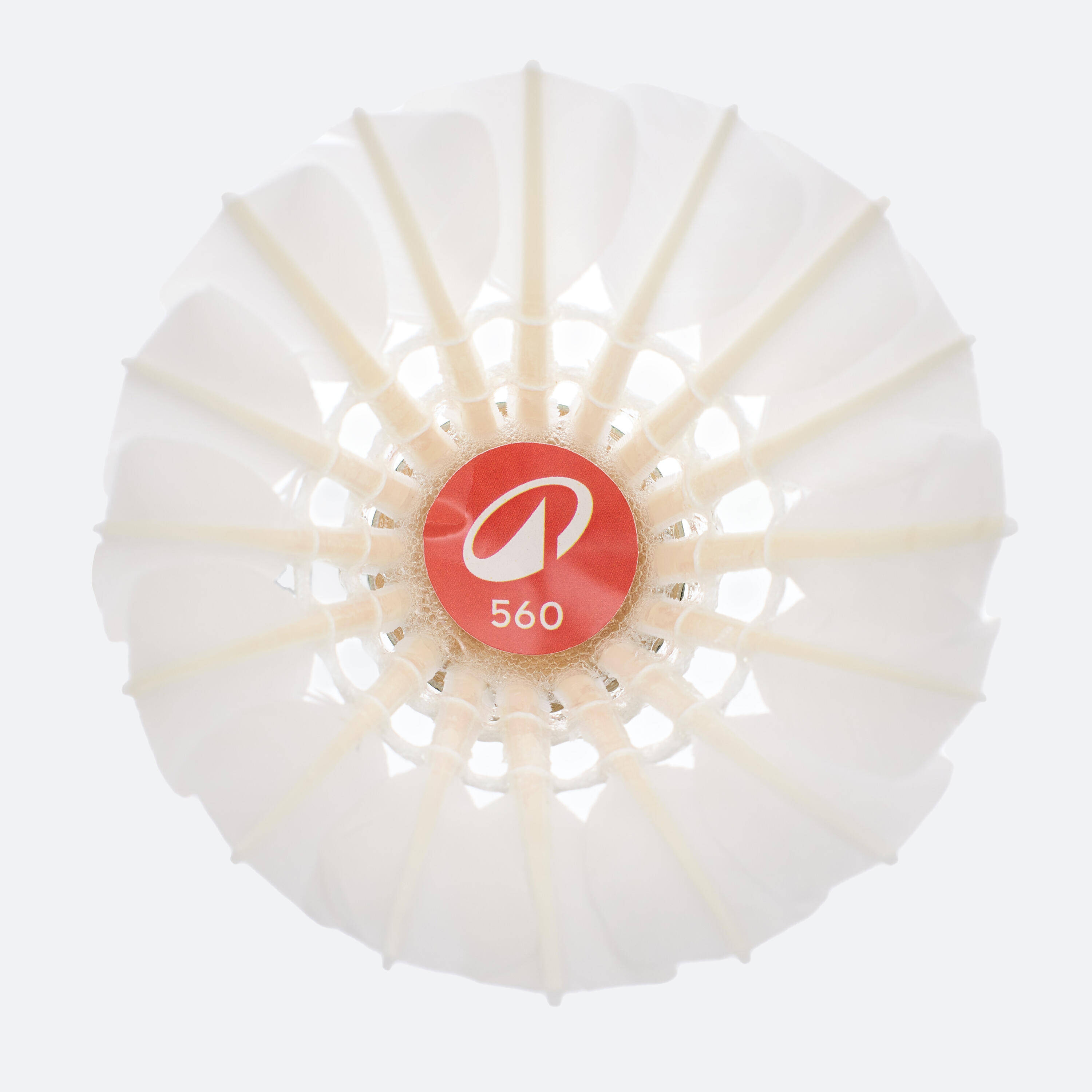 Badminton Feather Shuttlecock 560 Speed 76 x12 -  3