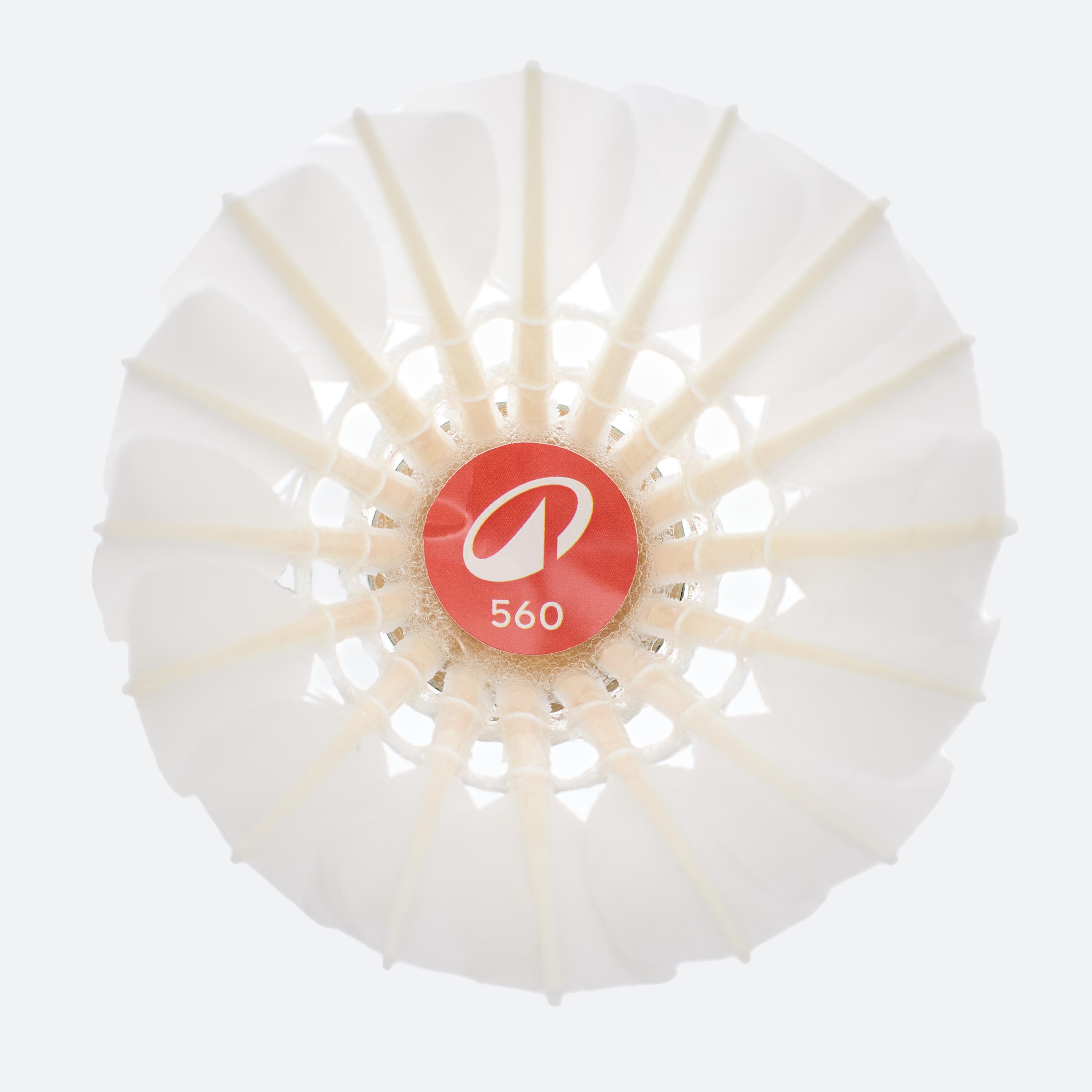 Volants de badminton en plumes vitesse 77 paq. 12 - FSC 560 blanc - KUIKMA