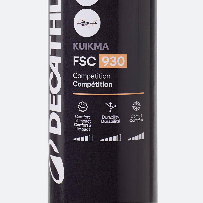 Fluturaş Badminton Artengo FSC 930 (Viteza 78) Alb Set de 12 