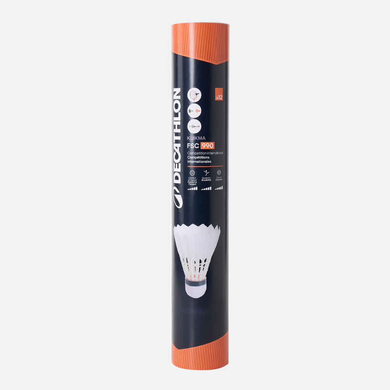 Dsc Shuttle Racket FEATHER SHUTTLECOCK FSC 990 SPEED 77 x 12 - Decathlon