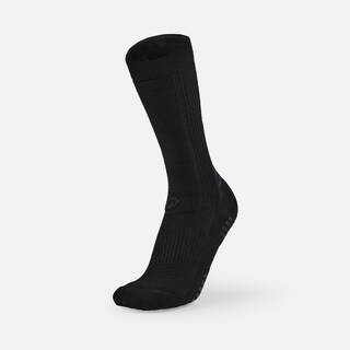 Kids' Short Grippy Football Socks Viralto MiD - Black