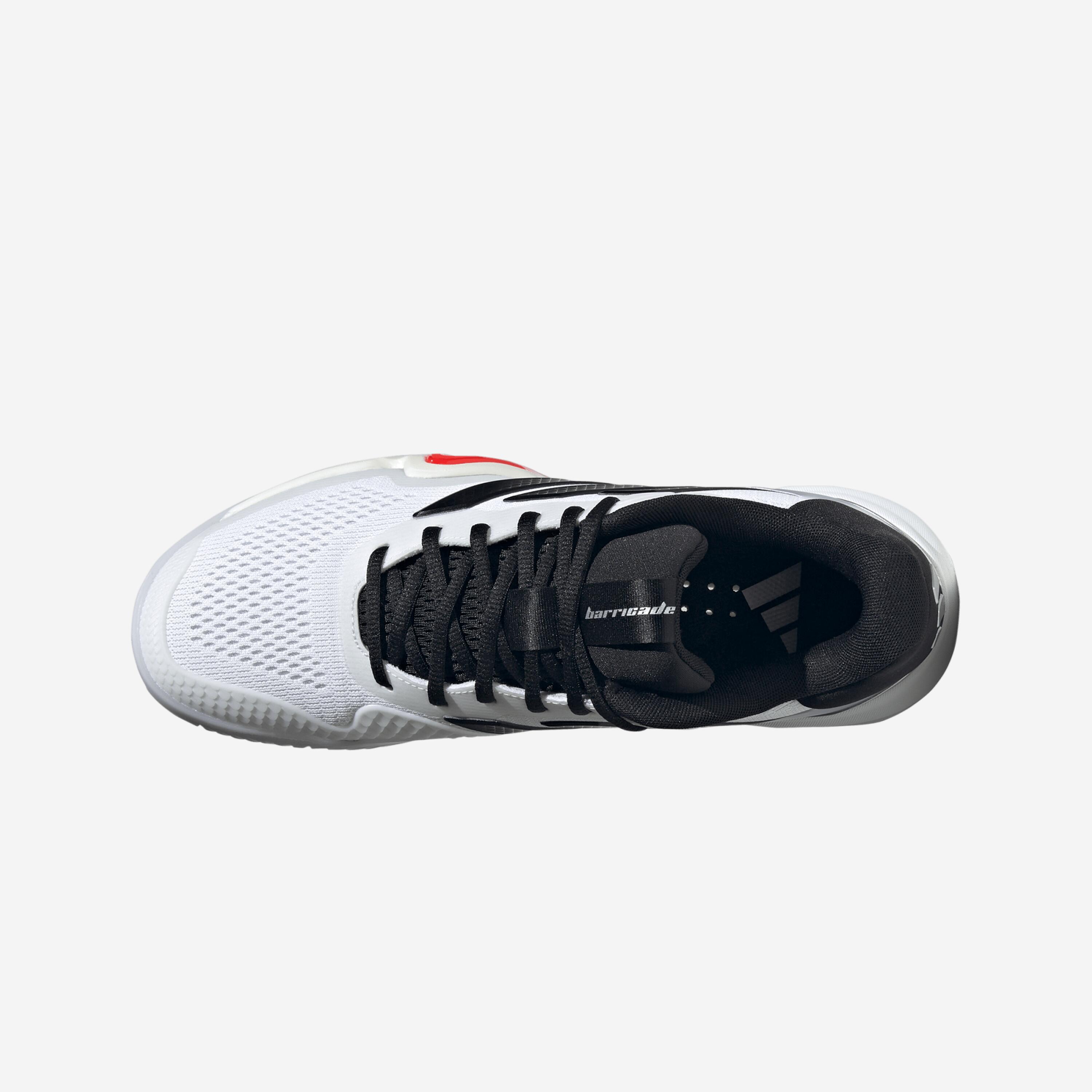Chaussures de tennis multicourt homme, Barricade 14 noir blanc rouge 7/8