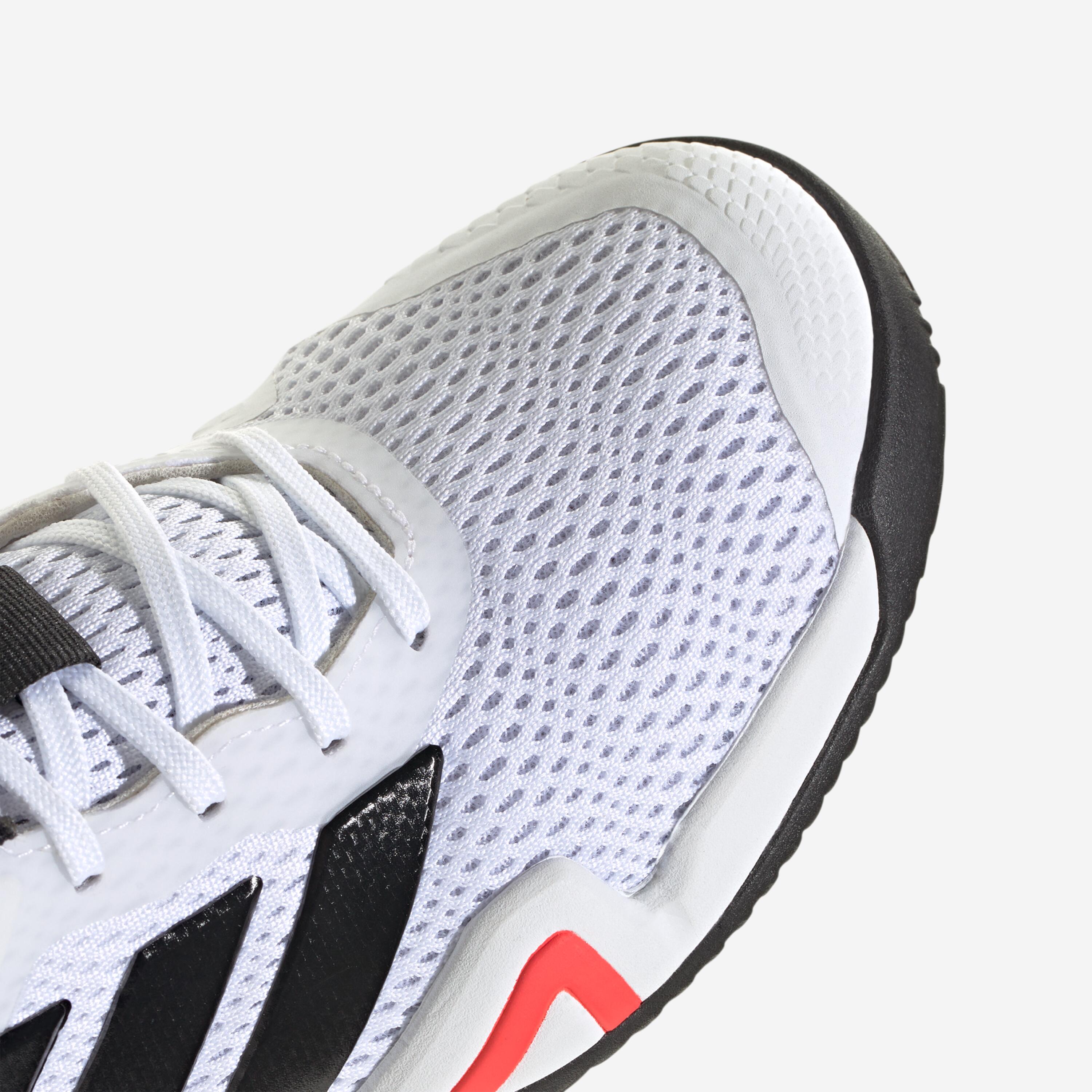 Chaussures de tennis multicourt enfant, Barricade JR blanc noir rouge 3/7