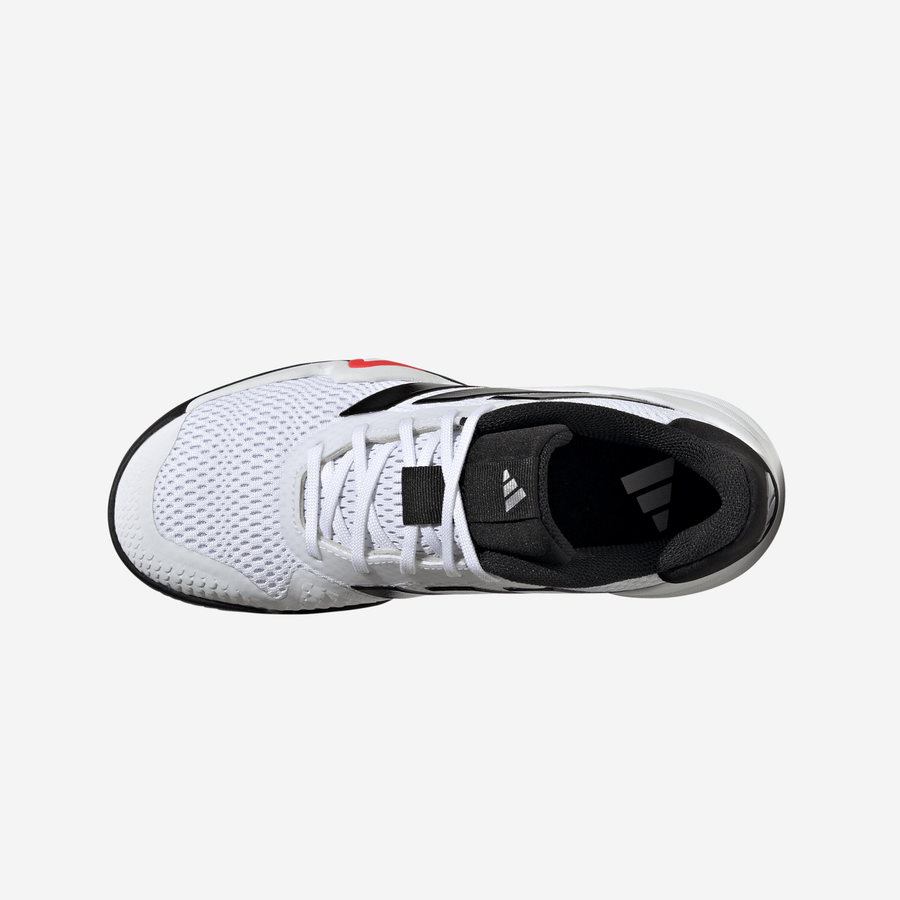 Chaussures de tennis multicourt enfant, Barricade JR blanc noir rouge 7/7
