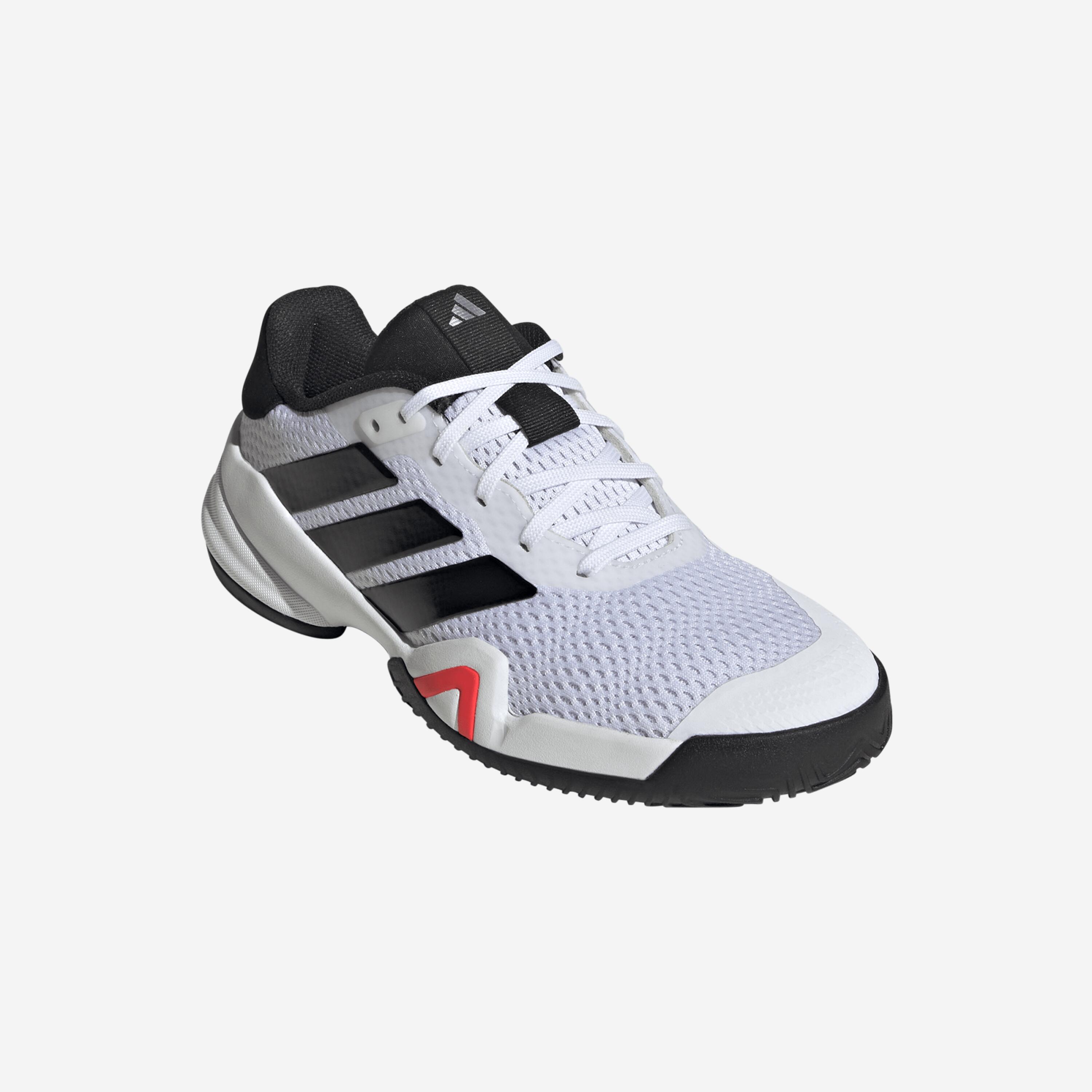 Chaussures de tennis multicourt enfant, Barricade JR blanc noir rouge 2/7