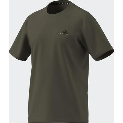 T-shirt ADIDAS uomo palestra regular fit traspirante verde militare