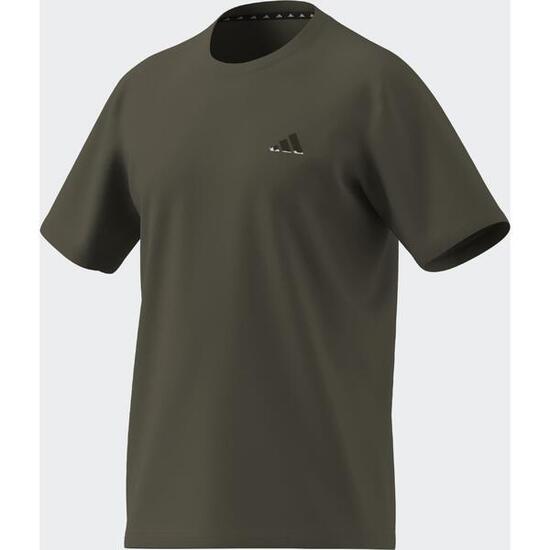 T-shirt ADIDAS uomo palestra regular fit traspirante verde militare