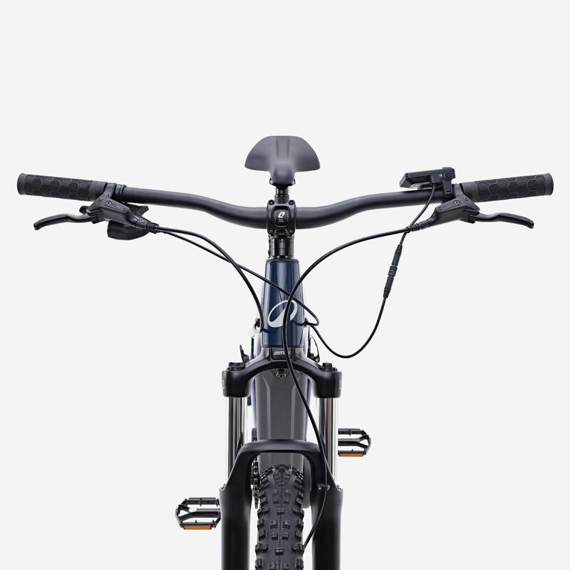 Bicicletă MTB electrică semi-rigidă drumeție29" Cadru aluminiu E-EXPL140Albastru