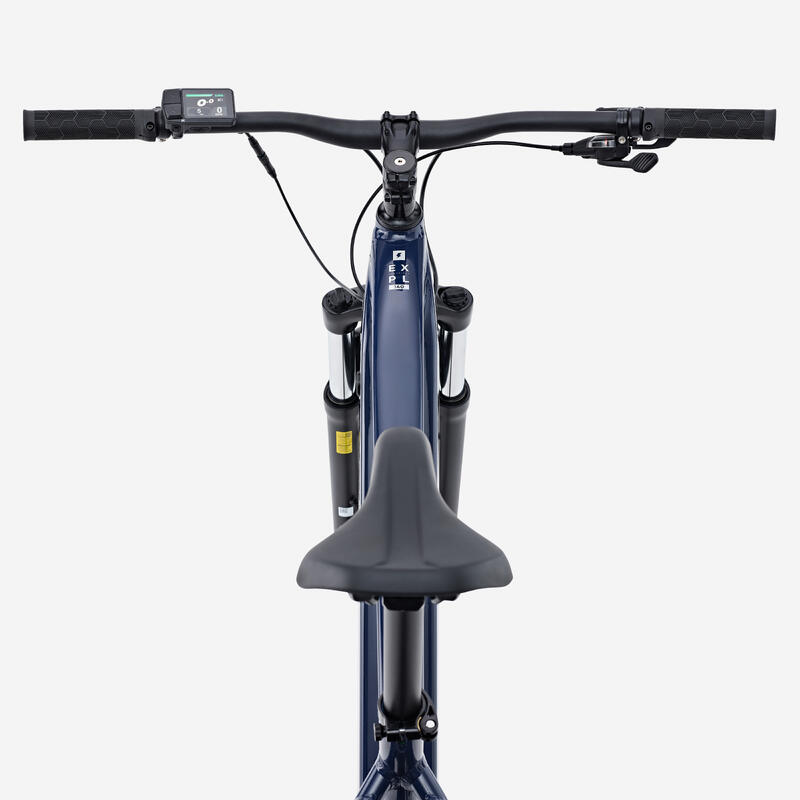 Bicicletă MTB electrică semi-rigidă drumeție29" Cadru aluminiu E-EXPL140Albastru