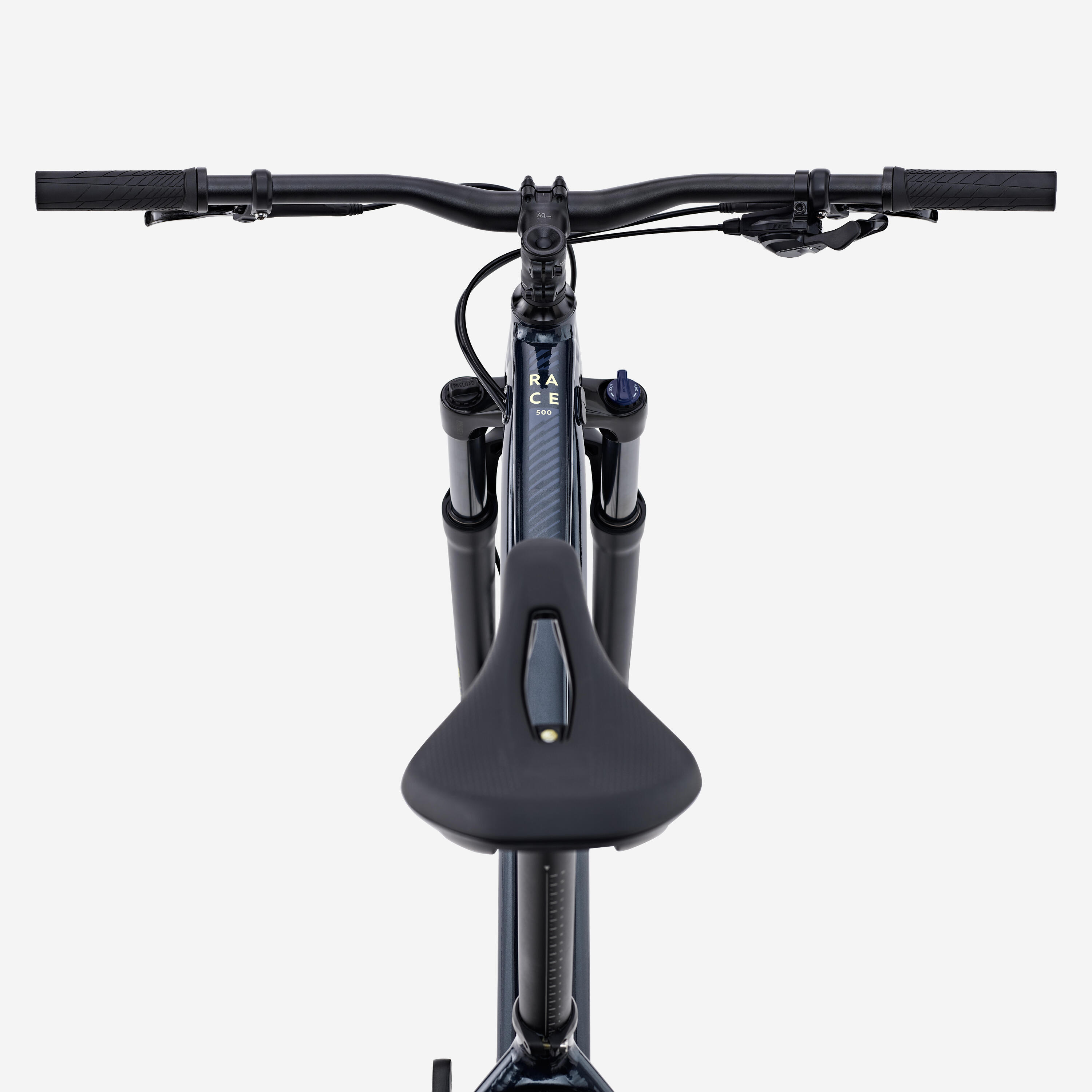 Semi-Rigid Aluminum Frame Touring Mountain Bike 29 in, Race 500 7/8