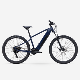 Vélo VTT électrique randonnée semi-rigide 29&quot; Cadre Aluminium, E-EXPL 140 bleu