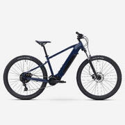 Bicicletă MTB electrică semi-rigidă drumeție29" Cadru aluminiu E-EXPL140Albastru