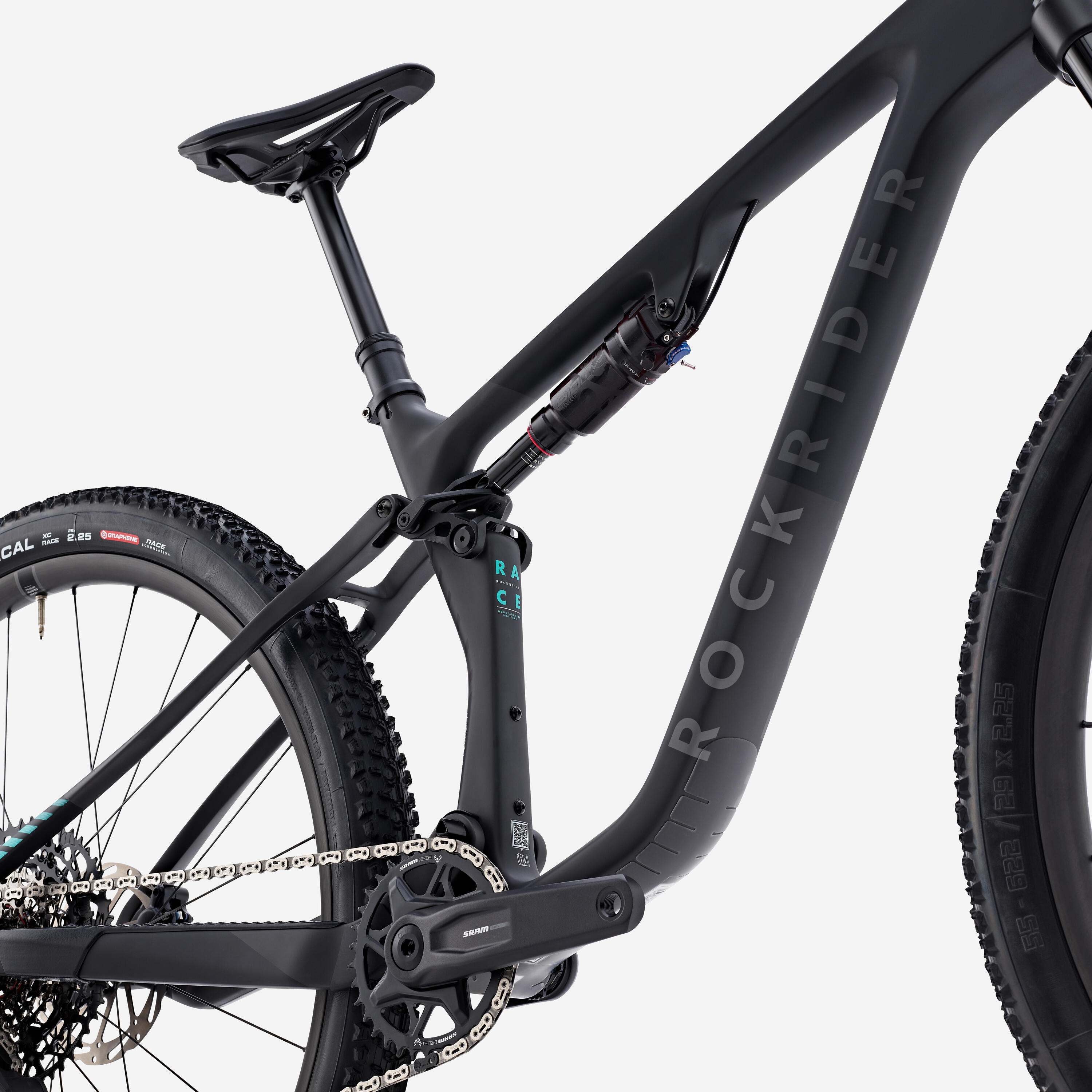 Bicicleta BTT Suspensão Integral XC 29" Quadro em Carbono RACE 940 S COMP Preto 5/8