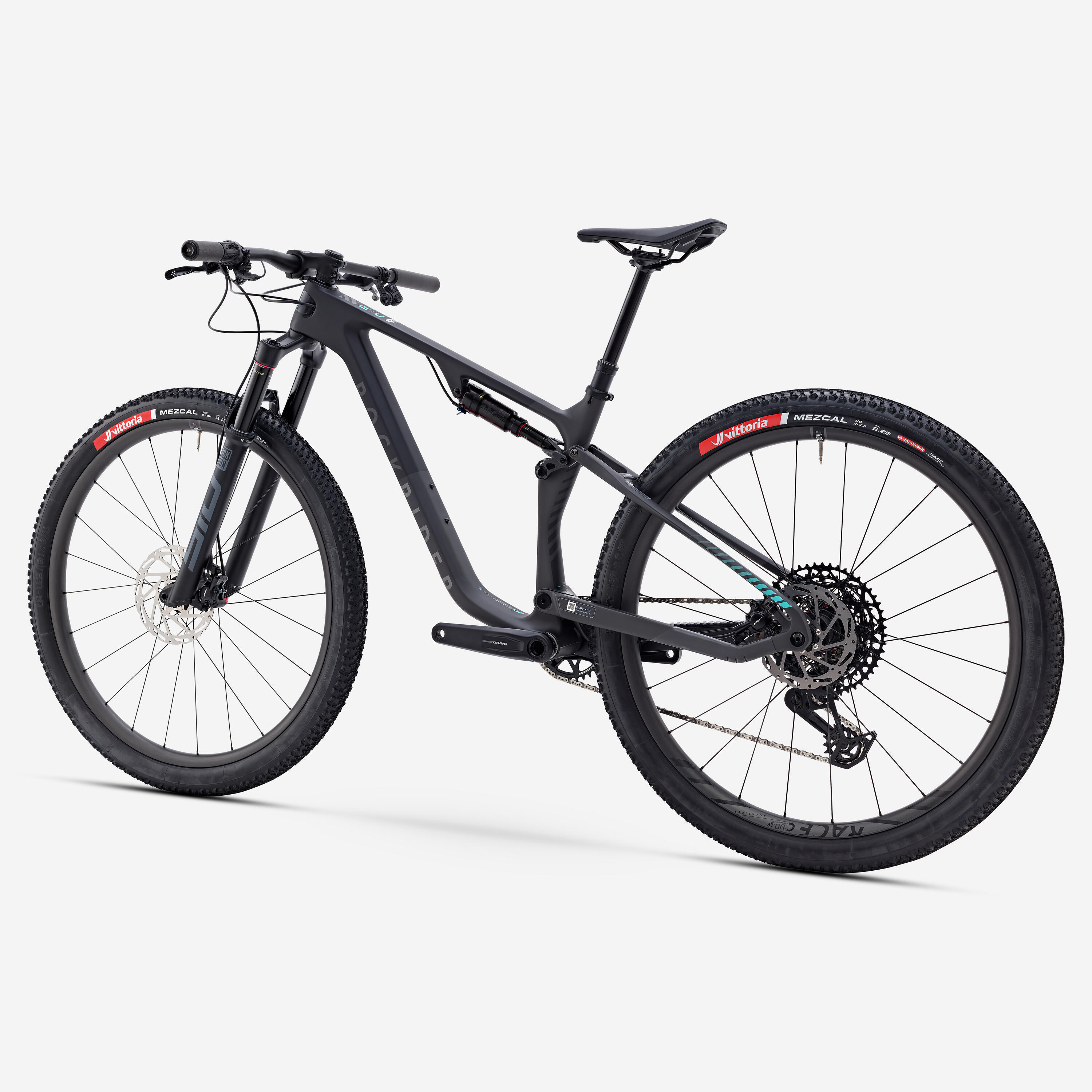 Velo vtt 29 tout suspendu kross earth 2.0 pp taille m (17) carbone bleu/ noir/g